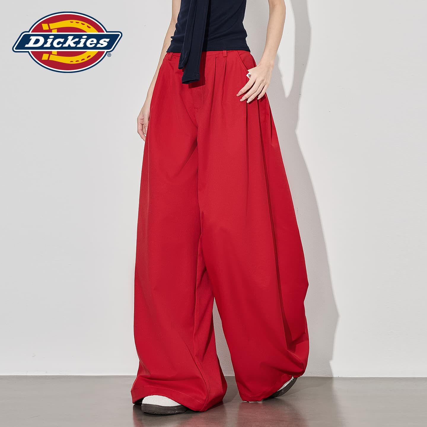 Штаны Dickies Red Women's Casual Pants Dickies Красный Женские Повседневные Брюки - изображение 5