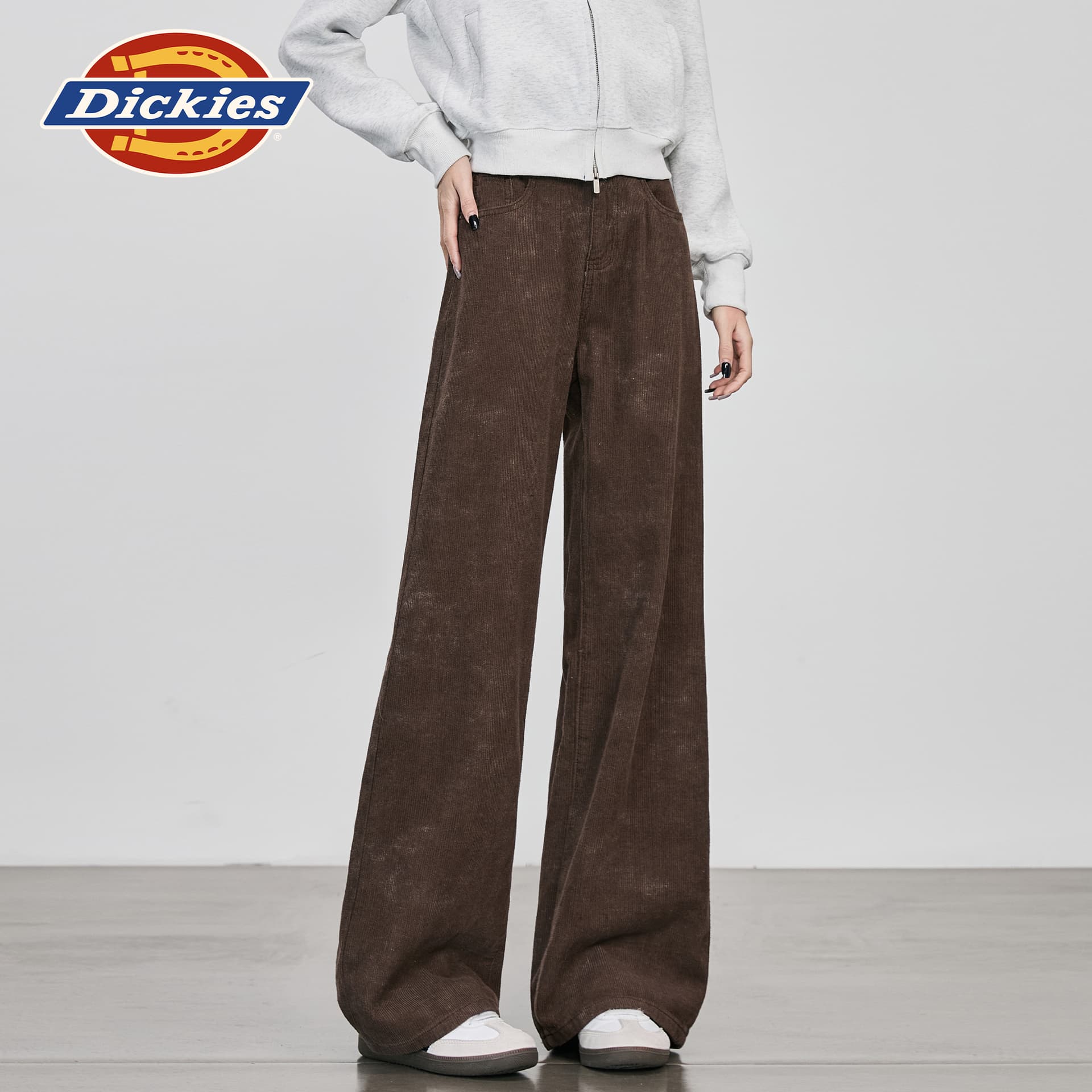 Штаны dickies Tie Dye Коричневый Удлиненная длина Женские Повседневные брюки - изображение 5