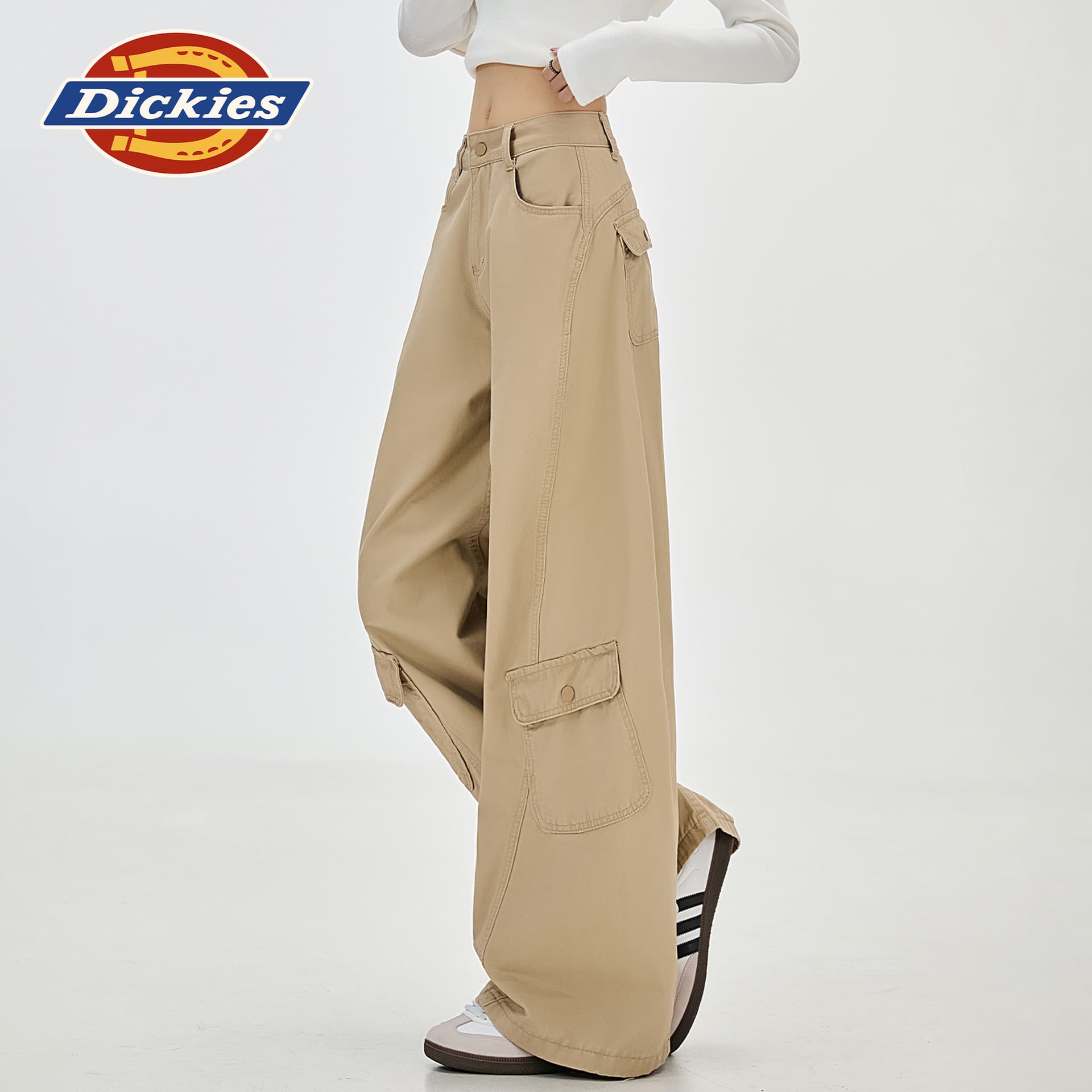 Штаны dickies Хаки Брюки Женские Повседневные брюки - изображение 5