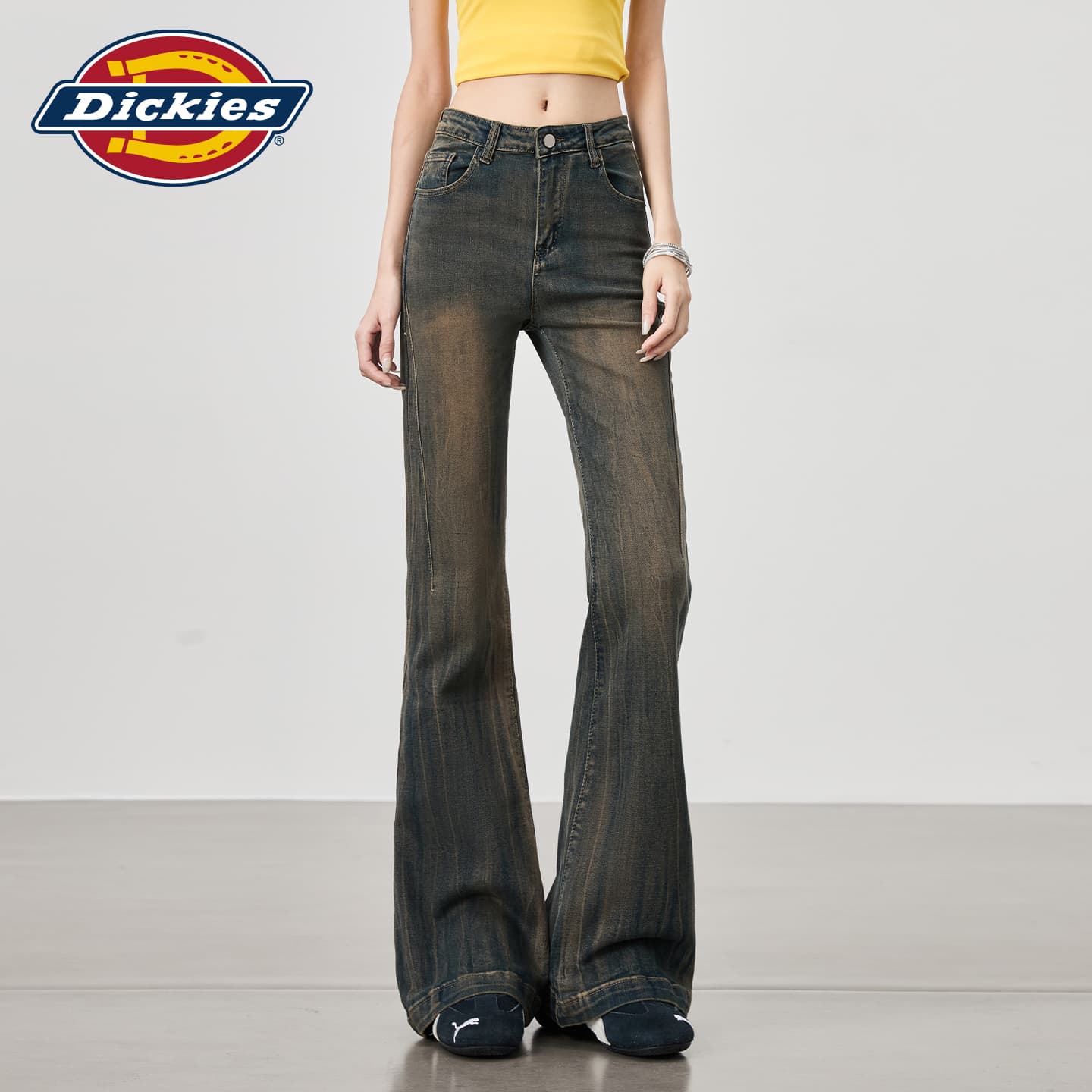 Джинсы Dickies Бетонно-серые брюки женские джинсы - изображение 6