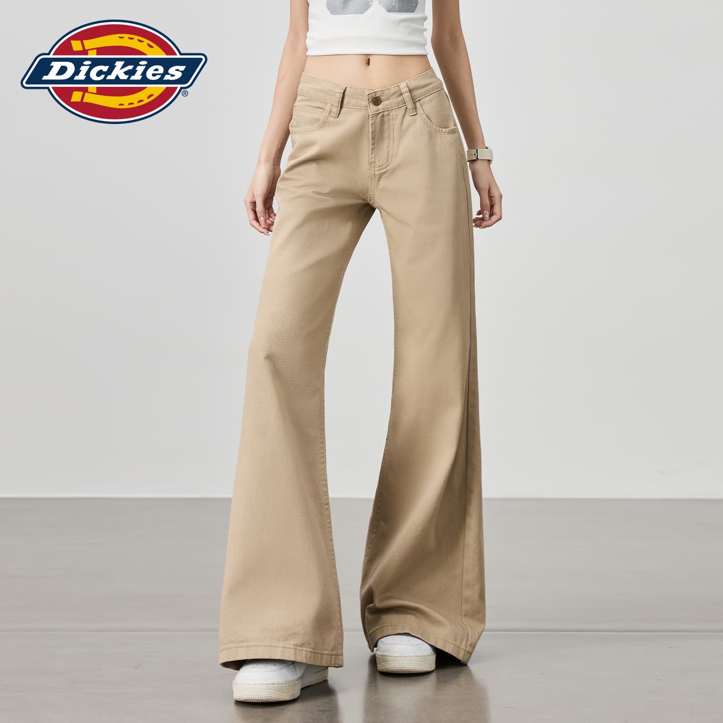 Джинсы Dickies Хаки Удлиненные Джинсы для Женщин - изображение 6