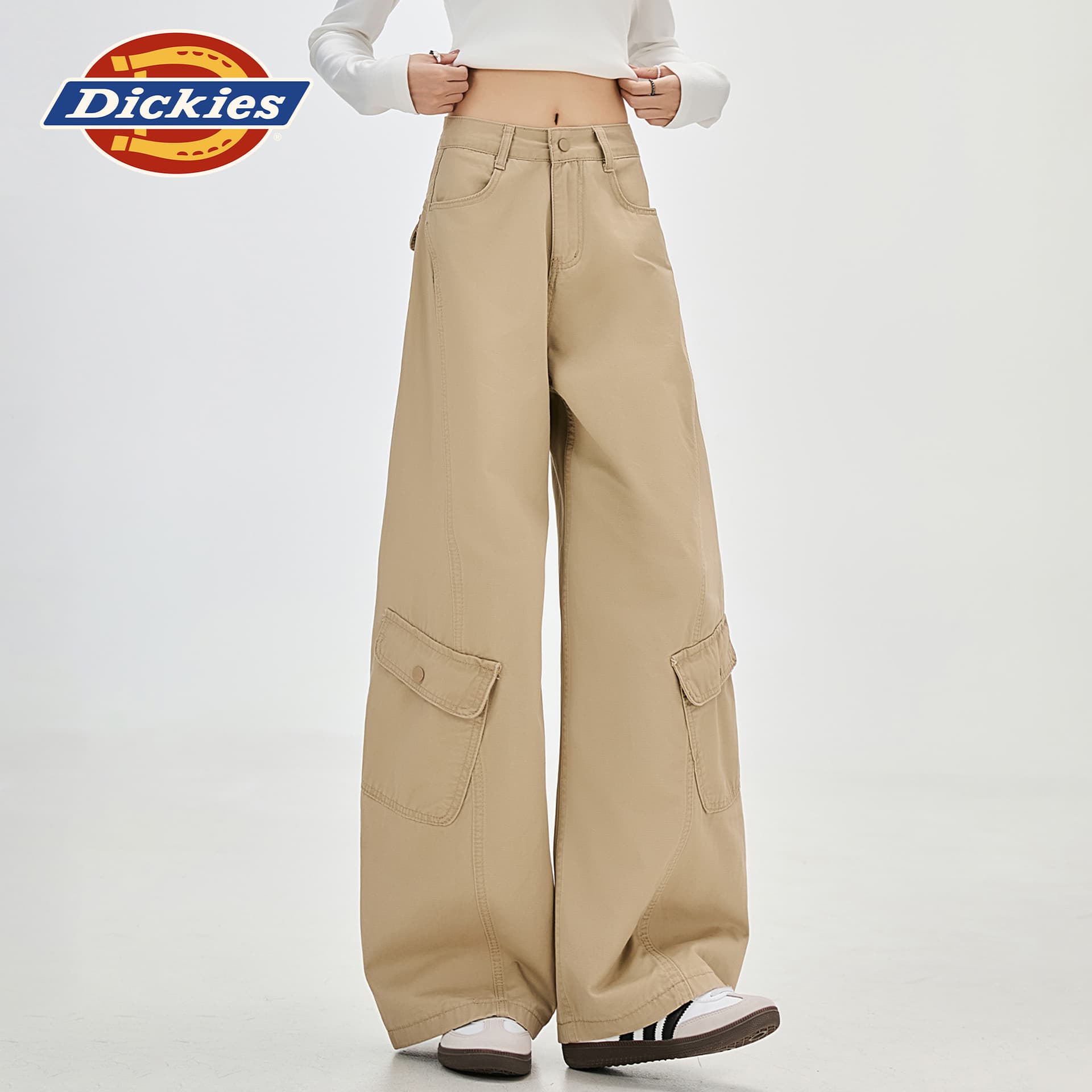 Штаны dickies Хаки Брюки Женские Повседневные брюки - изображение 6