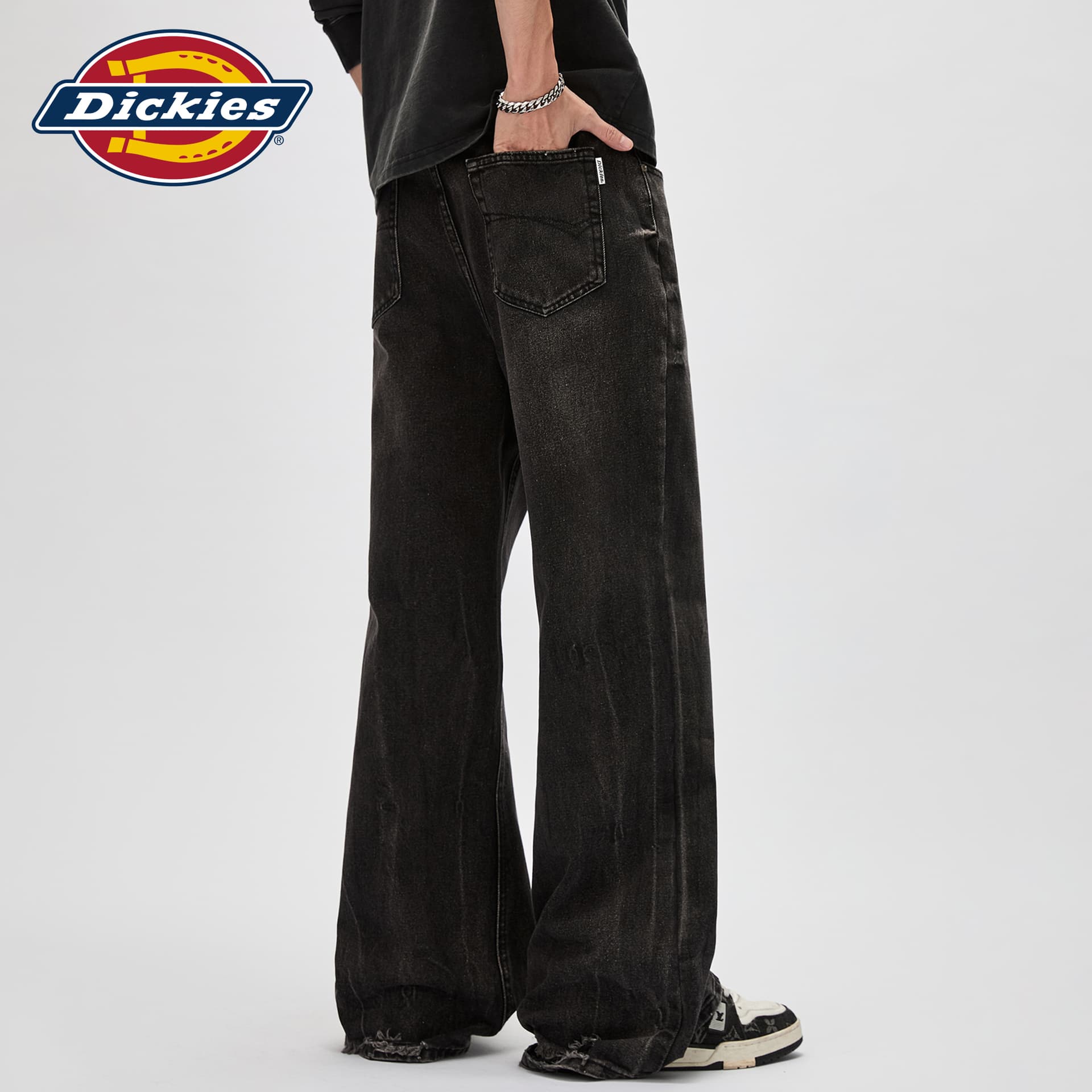Штаны dickies Черно-серый Унисекс Джинсы - изображение 4