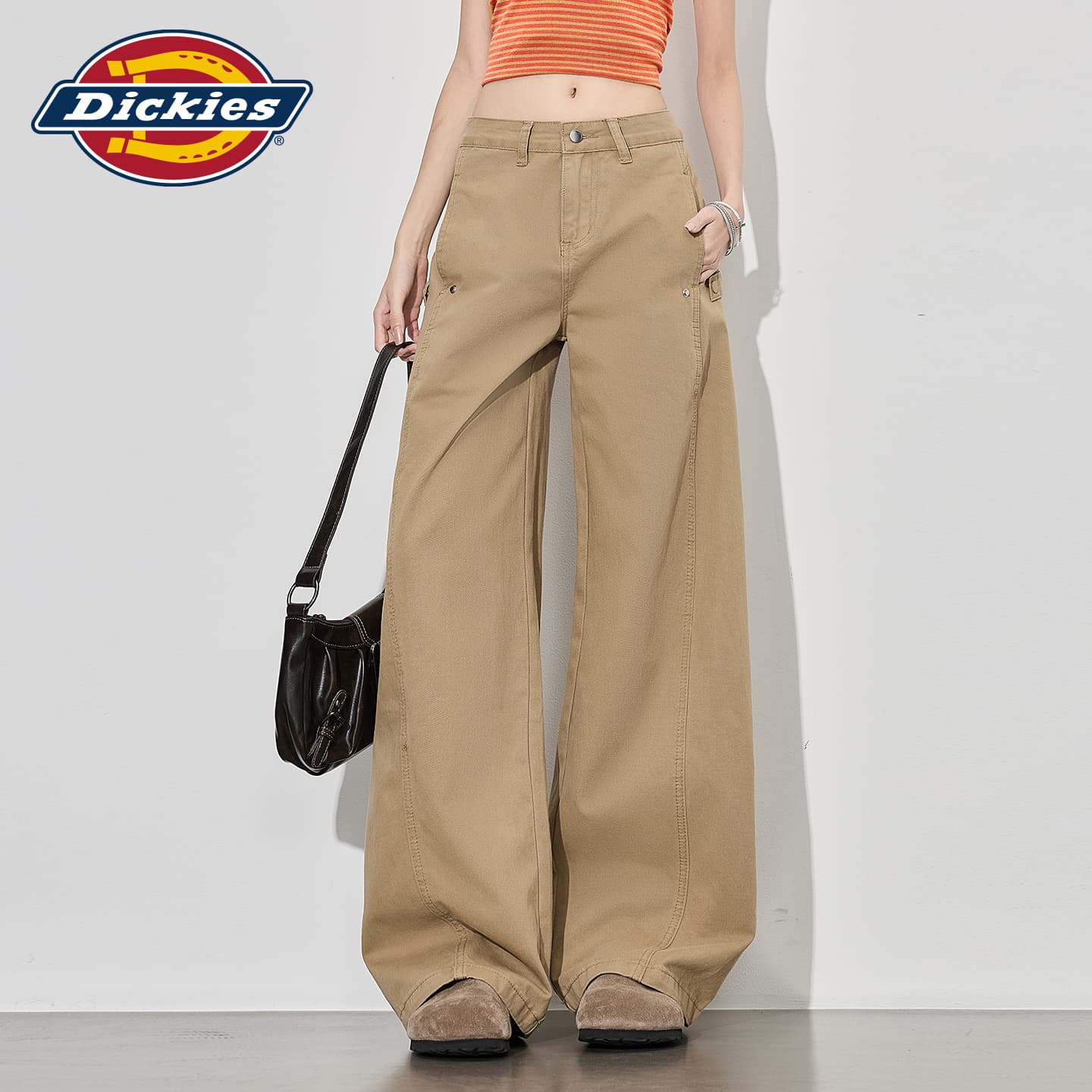 Джинсы Dickies Хаки Брюки Женские Джинсы - изображение 3