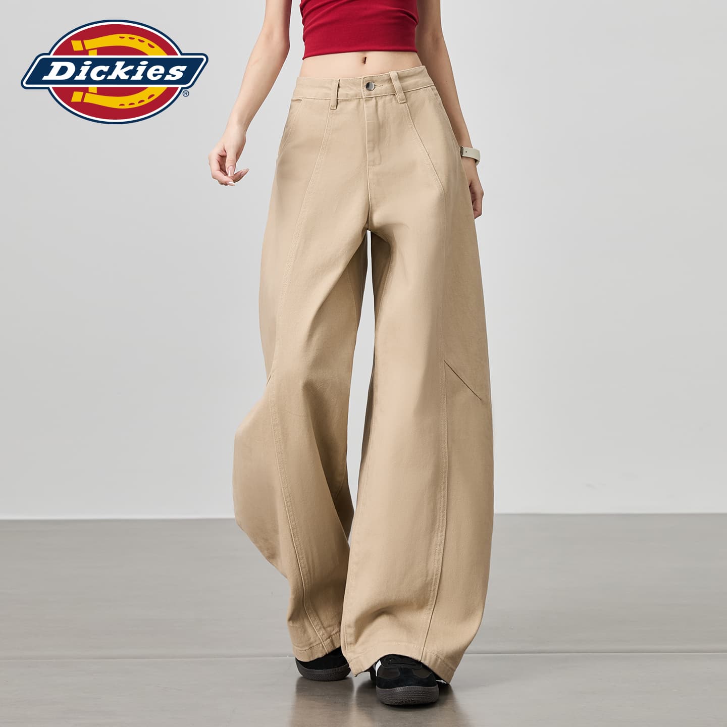 Джинсы Dickies Хаки Удлиненные Джинсы для Женщин - изображение 6