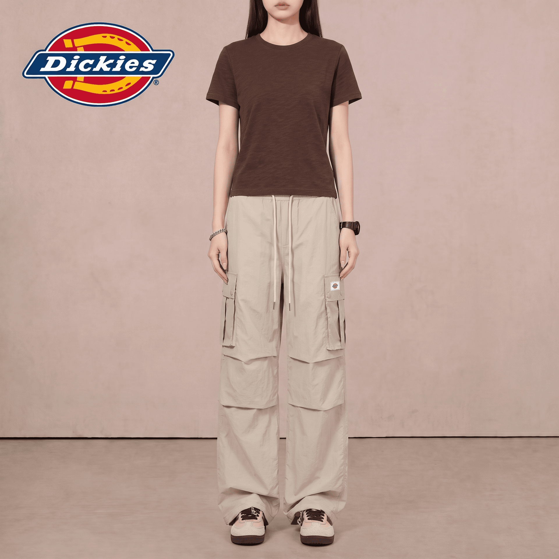 Штаны Dickies Абрикос Унисекс Повседневные Брюки - изображение 7