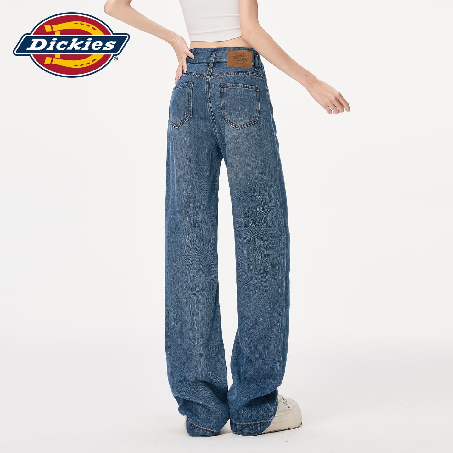 Джинсы Dickies Винтажные Синие Брюки Женские Джинсы - изображение 7