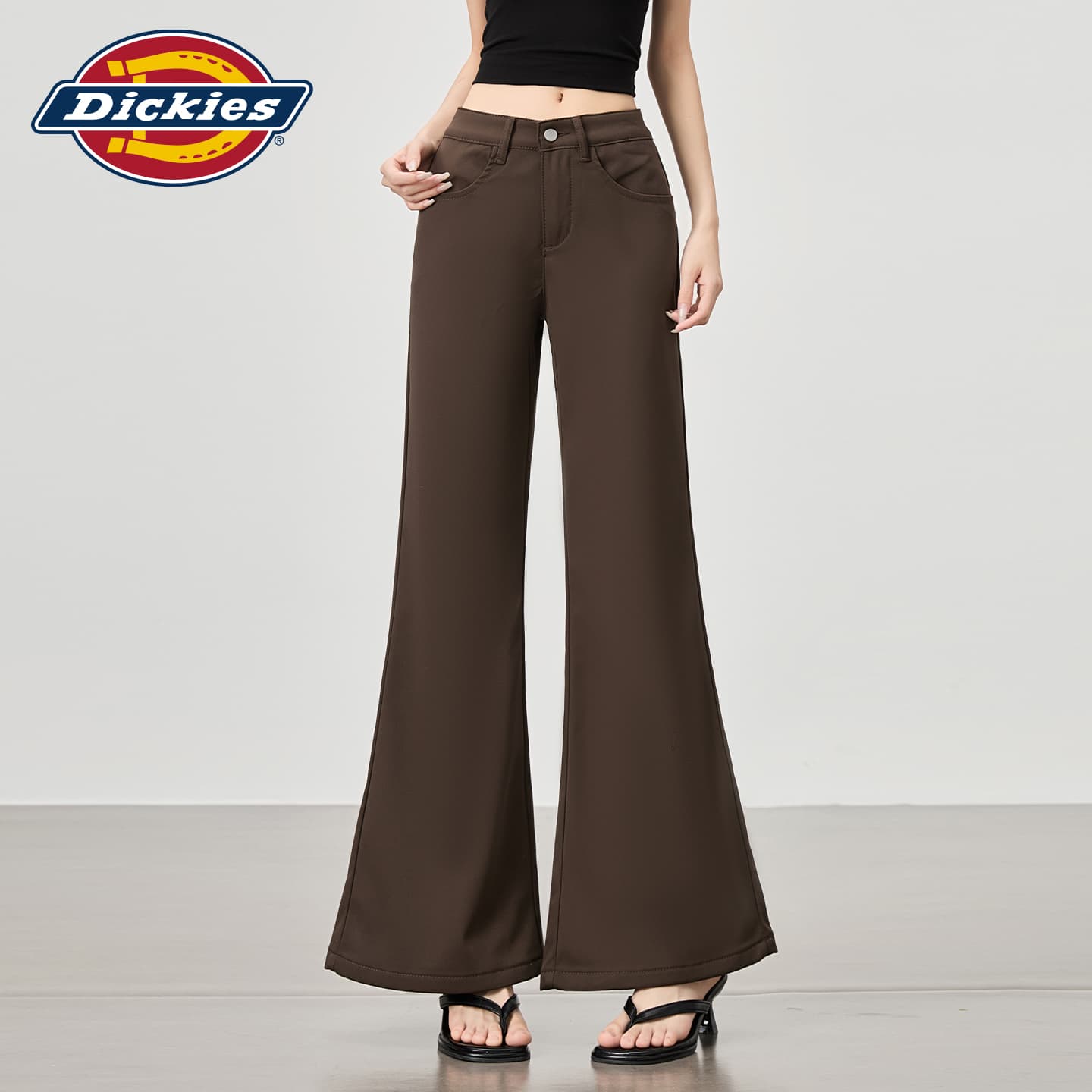 Штаны dickies Кофе Удлиненная длина Женские Повседневные брюки - изображение 3
