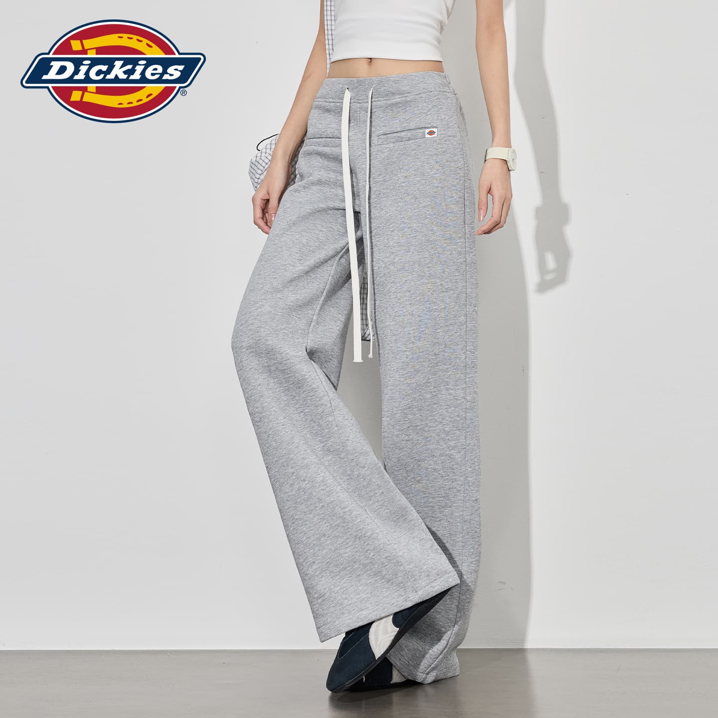 Штаны Dickies Серые Удлиненные Женские Повседневные Брюки - изображение 6