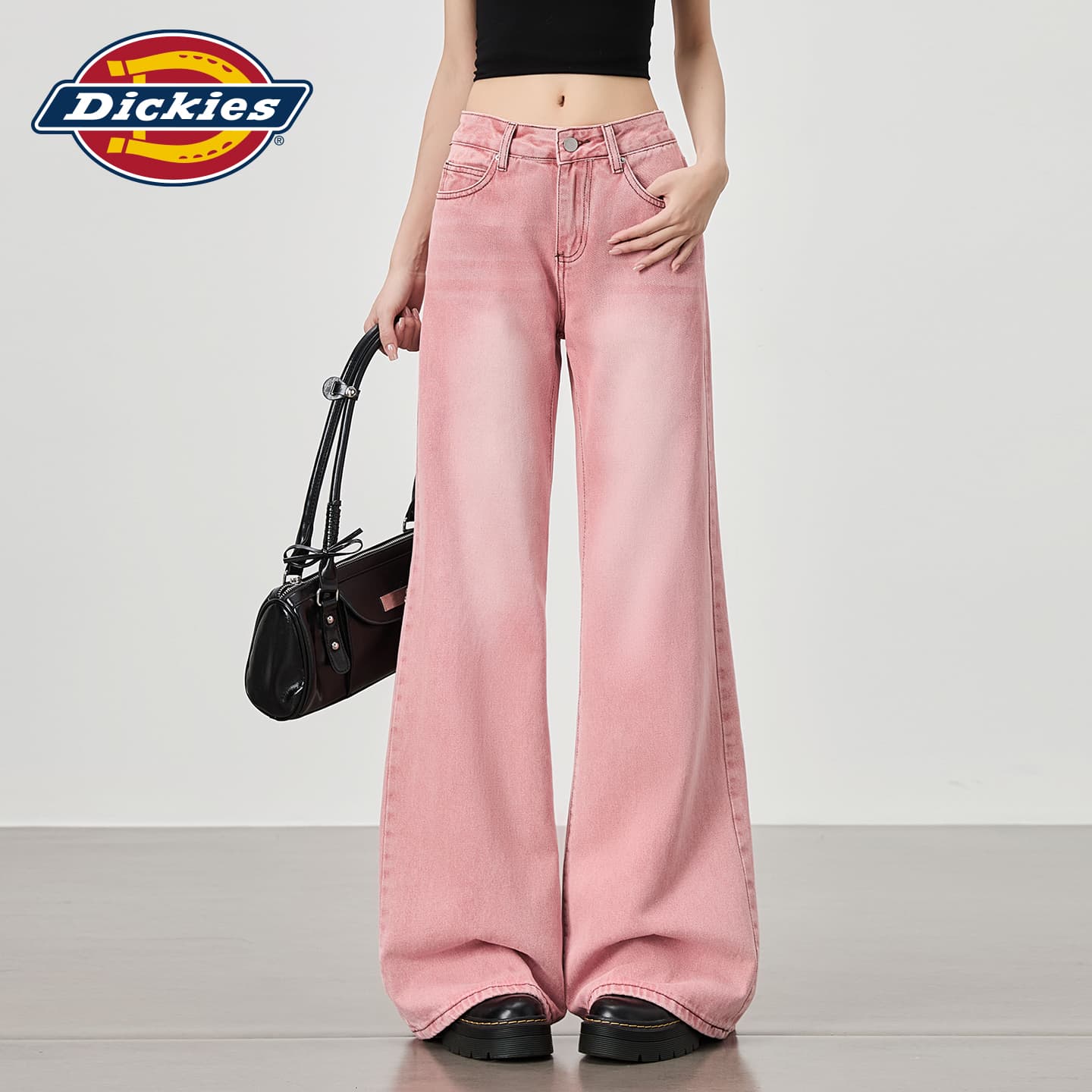 Джинсы Dickies Rainbow Pink Plus Women's Jeans Дикси Радужный Розовый Плюс Женские Джинсы - изображение 4