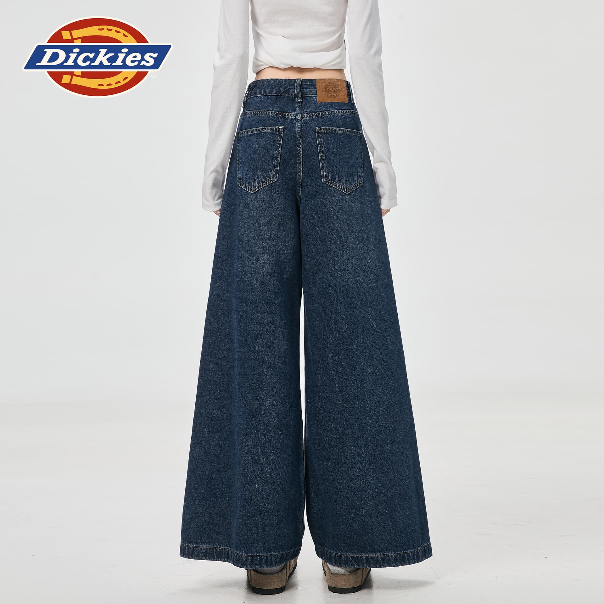 Джинсы dickies Корейский Синий Удлиненная длина Женские Джинсы - изображение 7