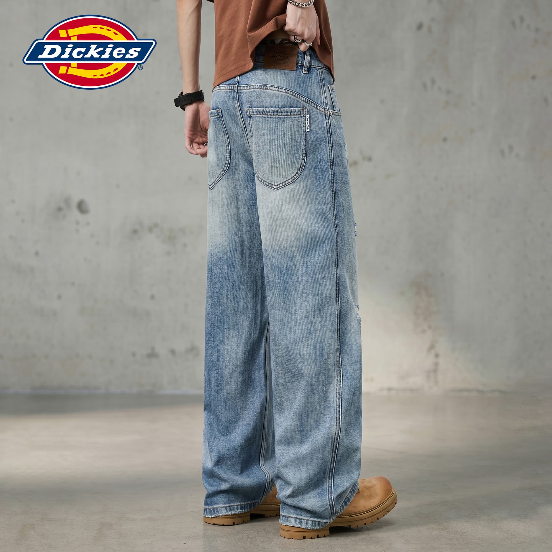 Штаны dickies Светло-синий Мужской Джинсы - изображение 6