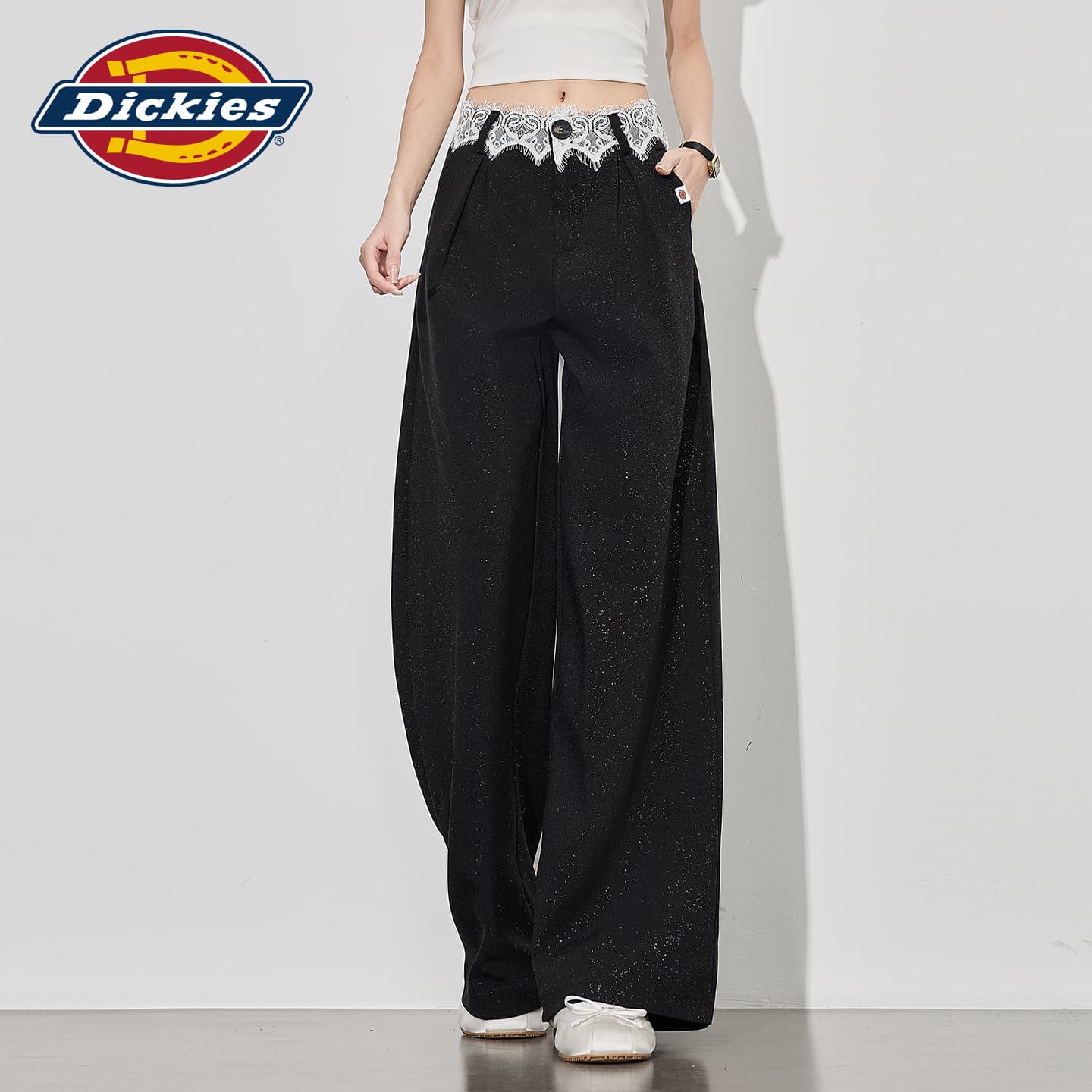 Штаны dickies Черный с увеличенной длиной Женские Повседневные брюки - изображение 6