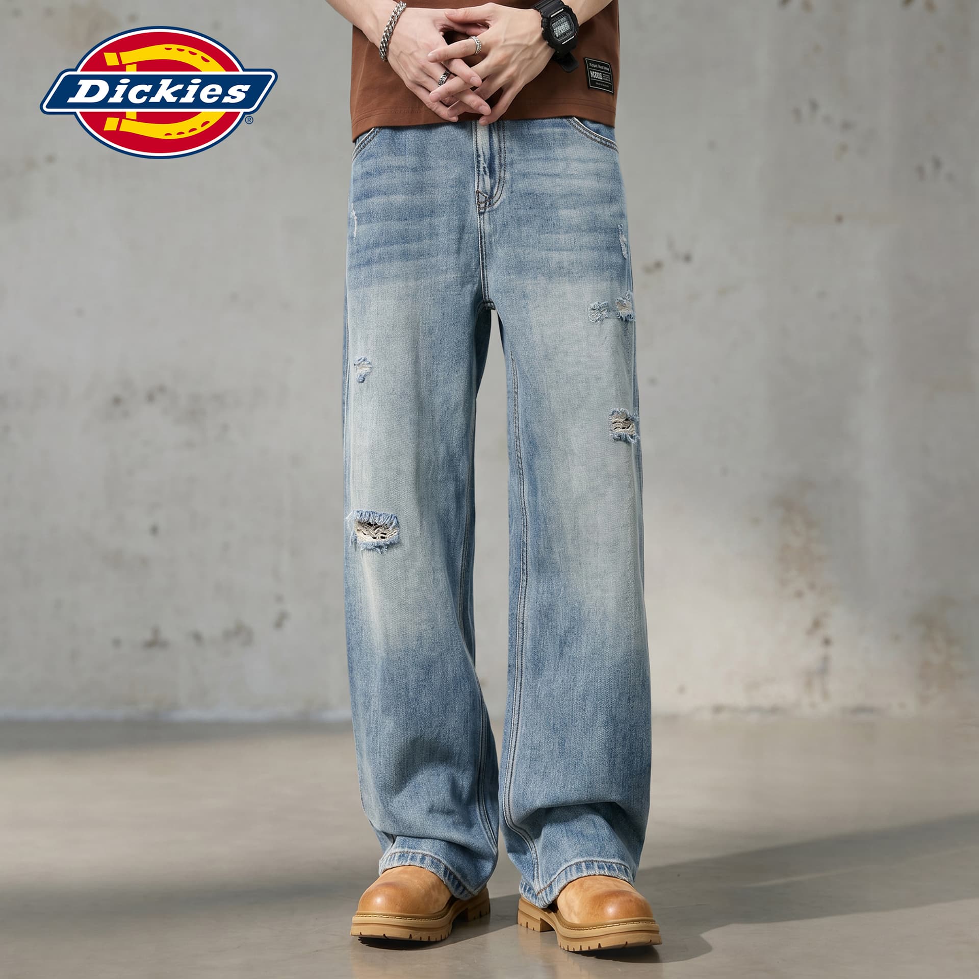 Штаны dickies Светло-синий Мужской Джинсы - изображение 5