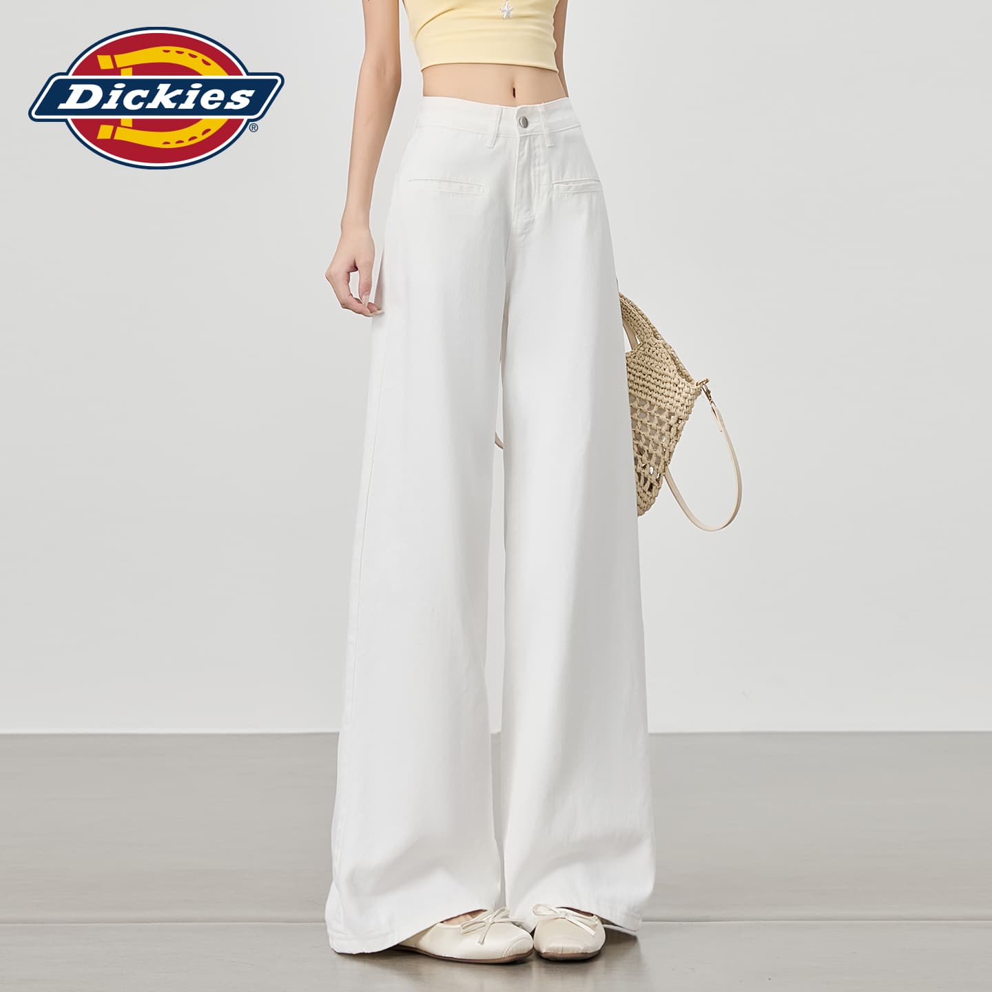 Джинсы Dickies Белые Удлиненные Женские Джинсы - изображение 6