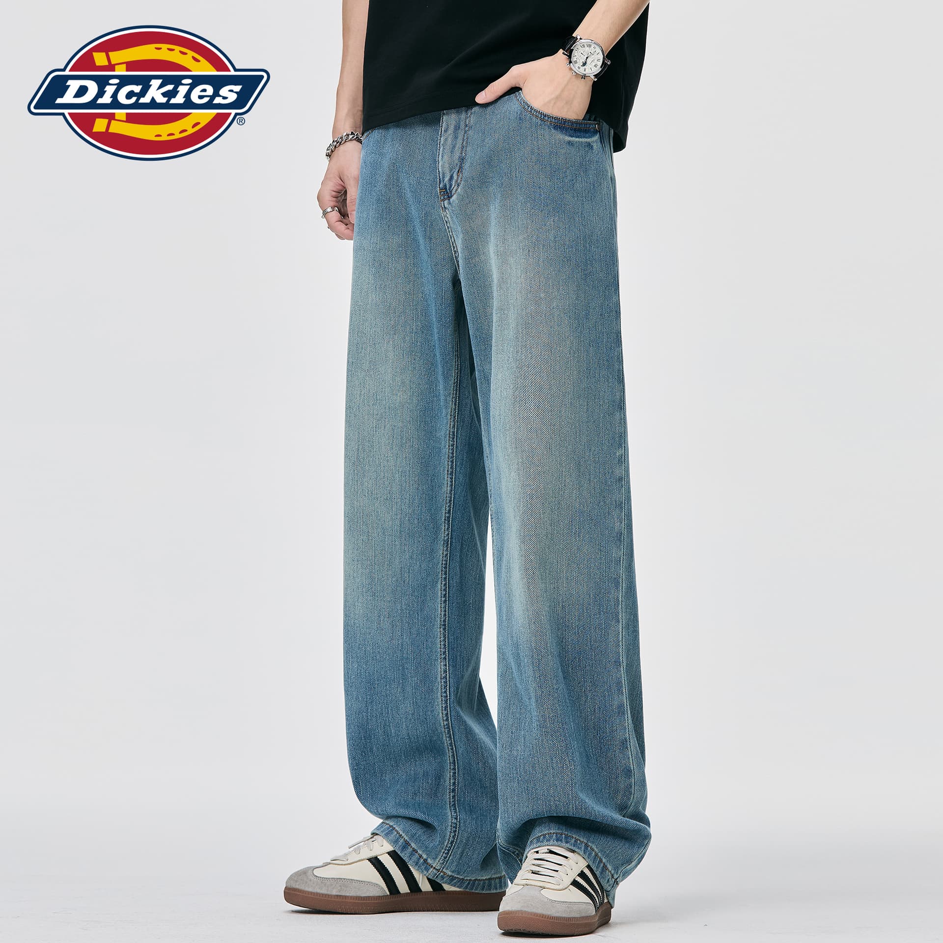 Штаны dickies Джинсовый синий Унисекс Джинсы - изображение 3