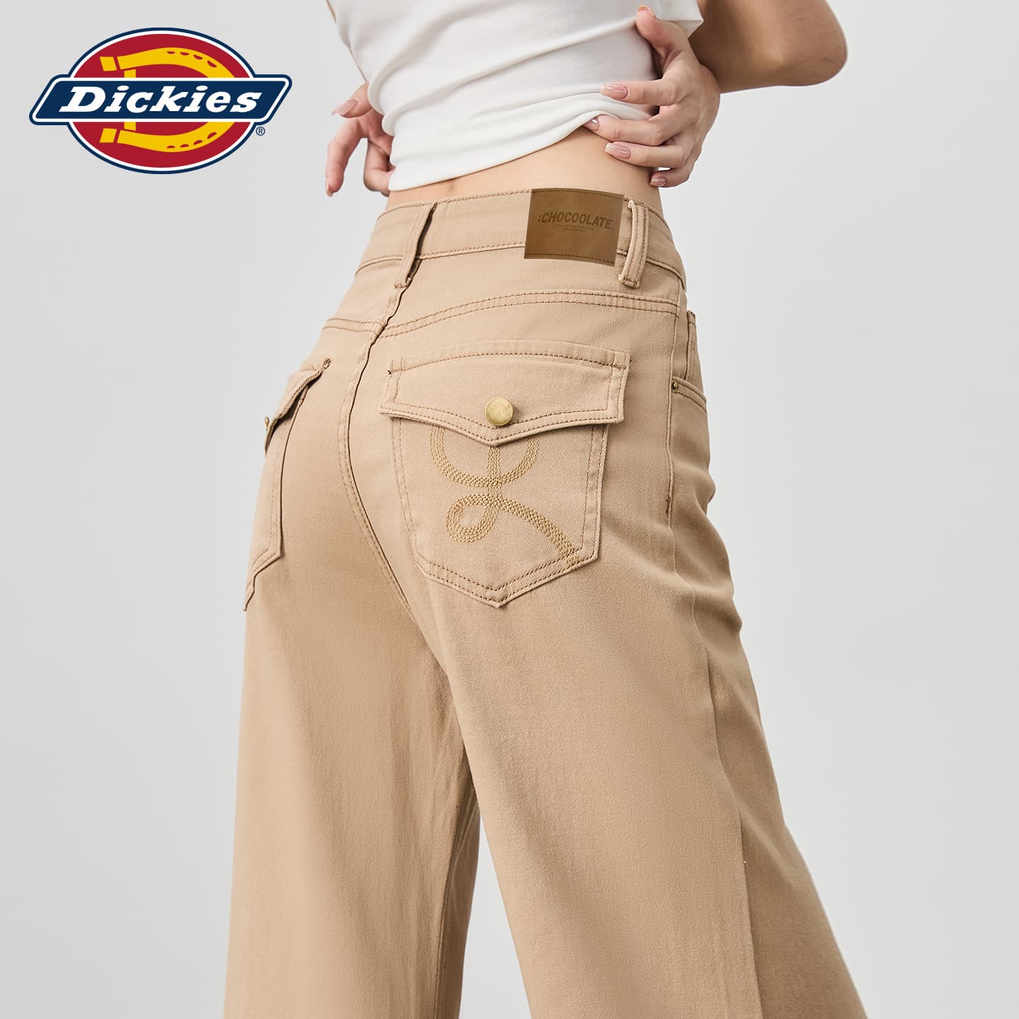 Джинсы Dickies Хаки Брюки Женские Джинсы - изображение 4