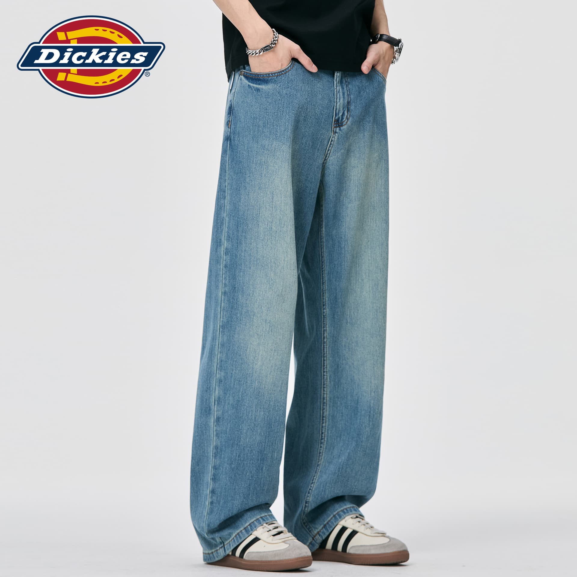 Штаны dickies Джинсовый синий Унисекс Джинсы - изображение 4