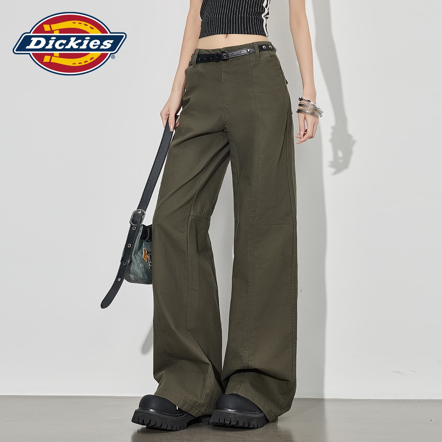 Штаны Dickies Army Green Pants Женские Повседневные Брюки - изображение 3