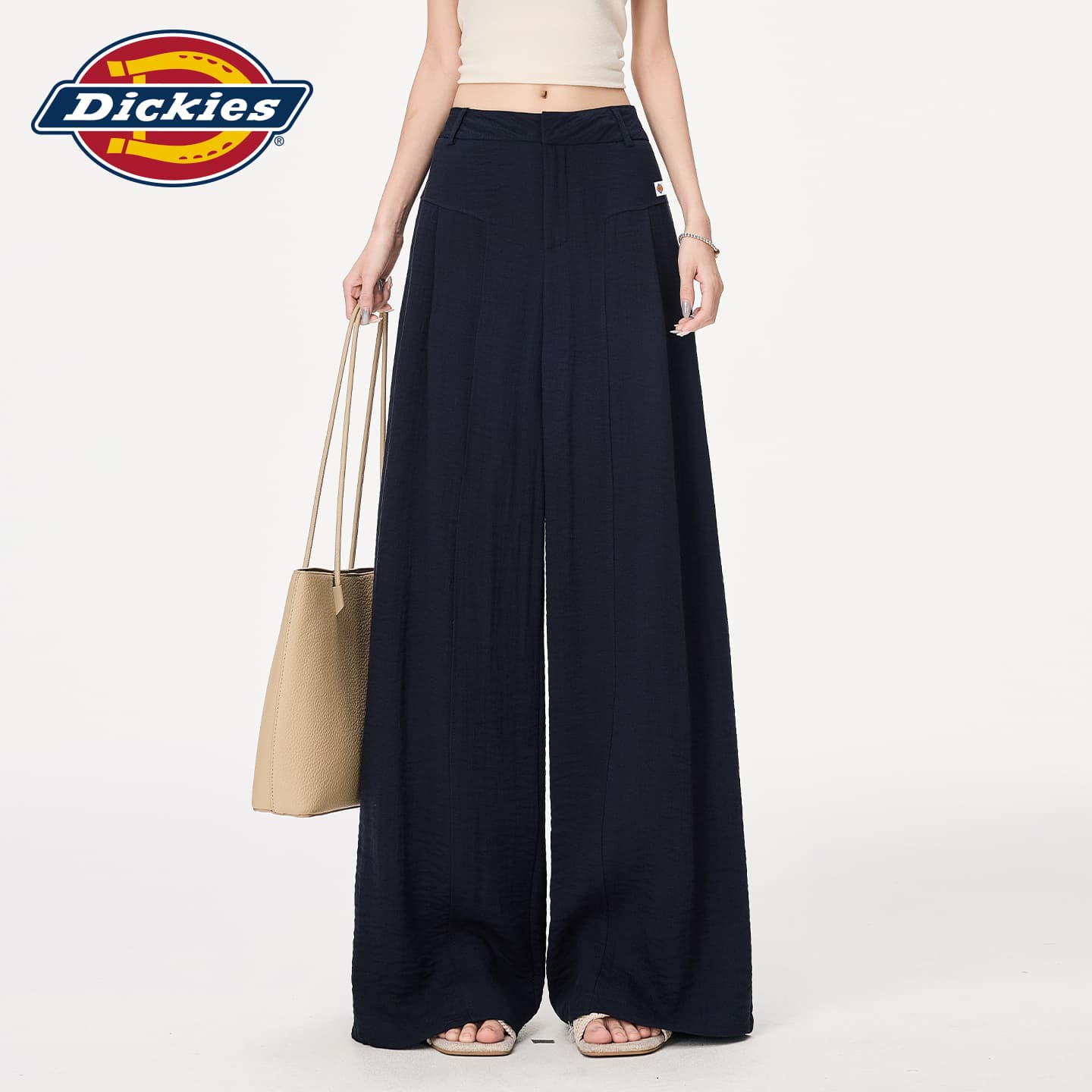 Штаны Dickies Темно-синие брюки длиной до щиколотки женские повседневные - изображение 6