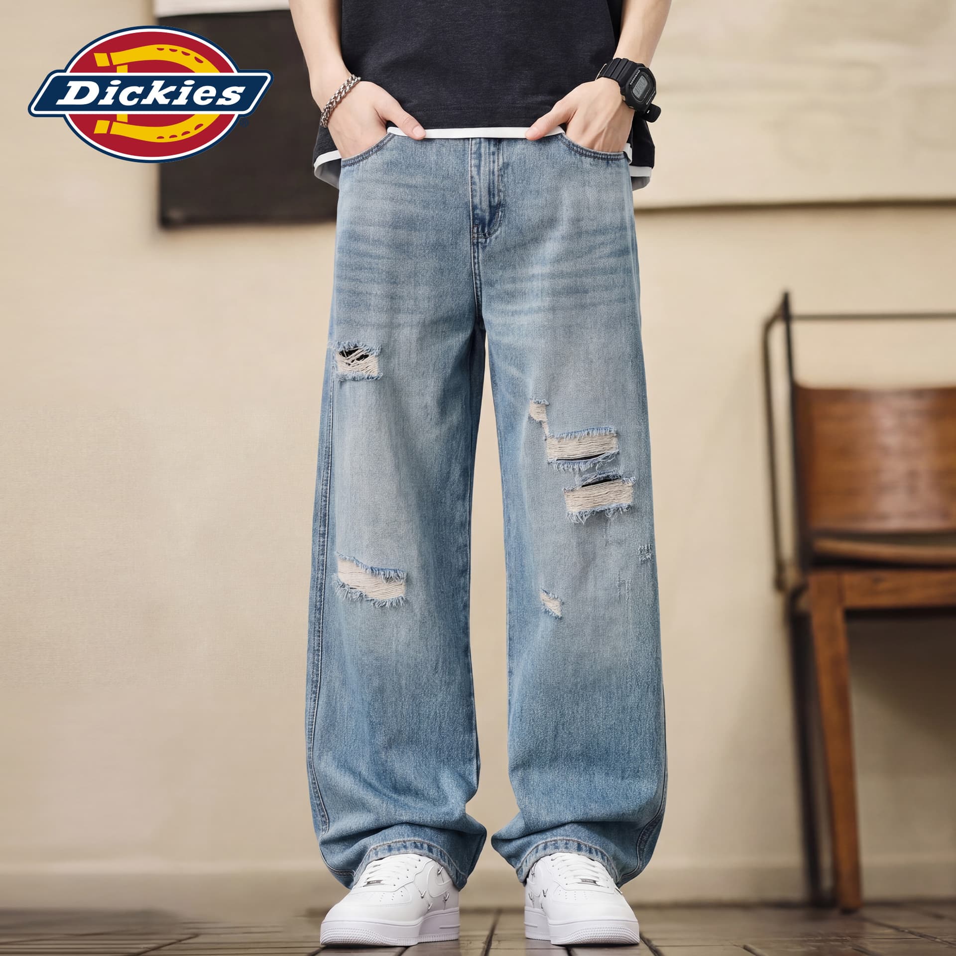 Штаны dickies Синий Мужской Джинсы - изображение 3
