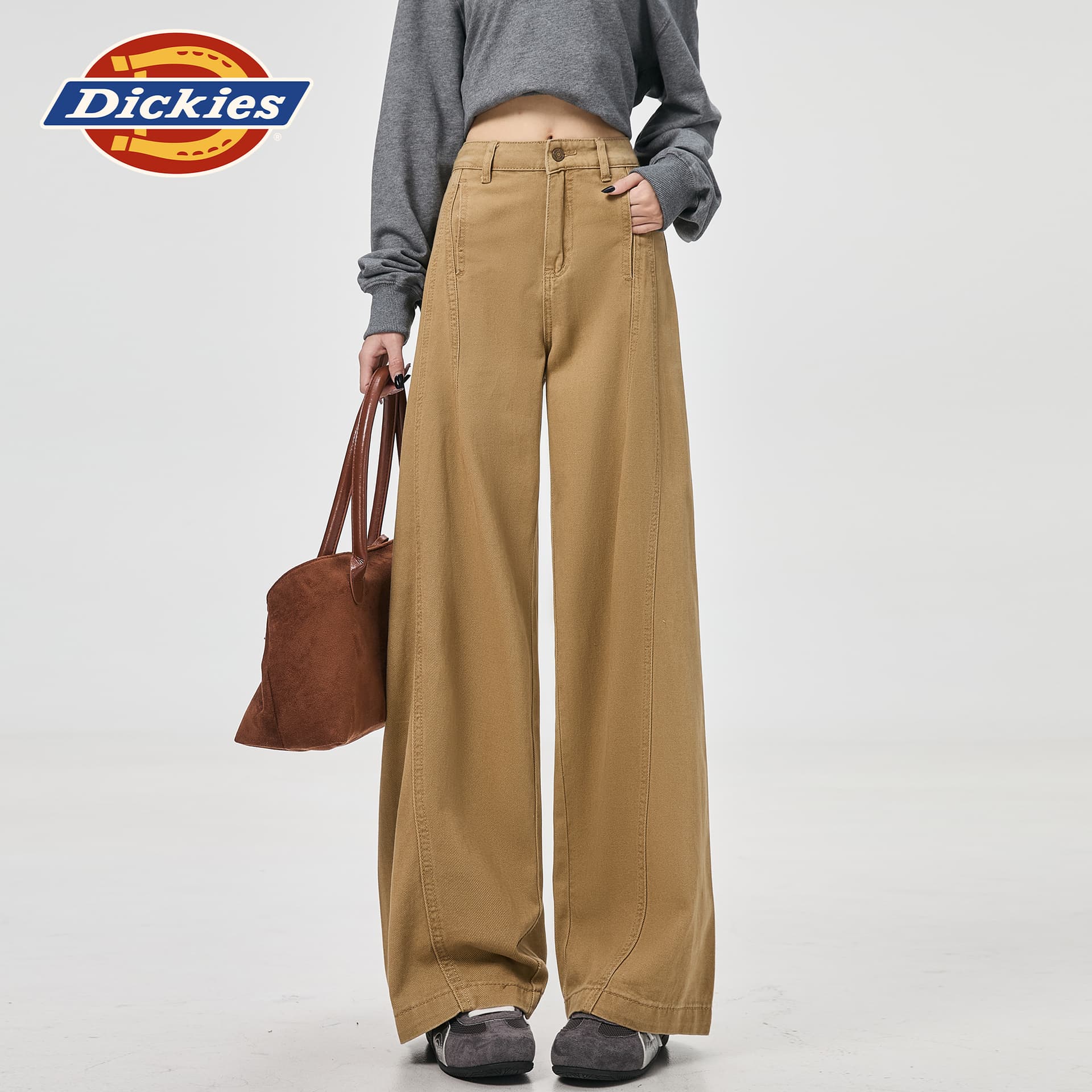 Джинсы dickies Хаки Брюки Женские Джинсы - изображение 5