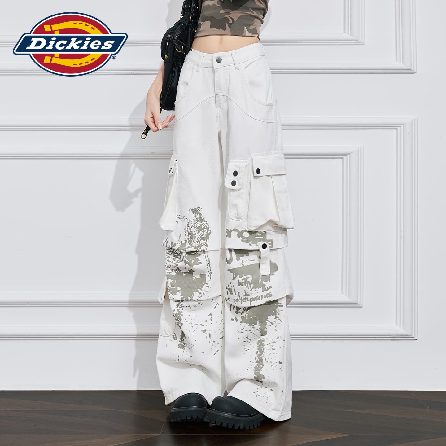 Джинсы dickies Белые брюки Женские Джинсы - изображение 5