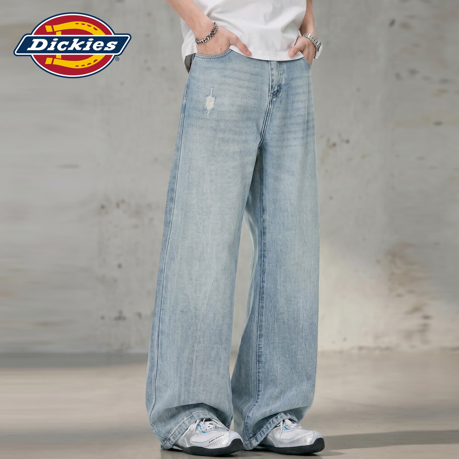 Штаны dickies Светло-синий Мужской Джинсы - изображение 3