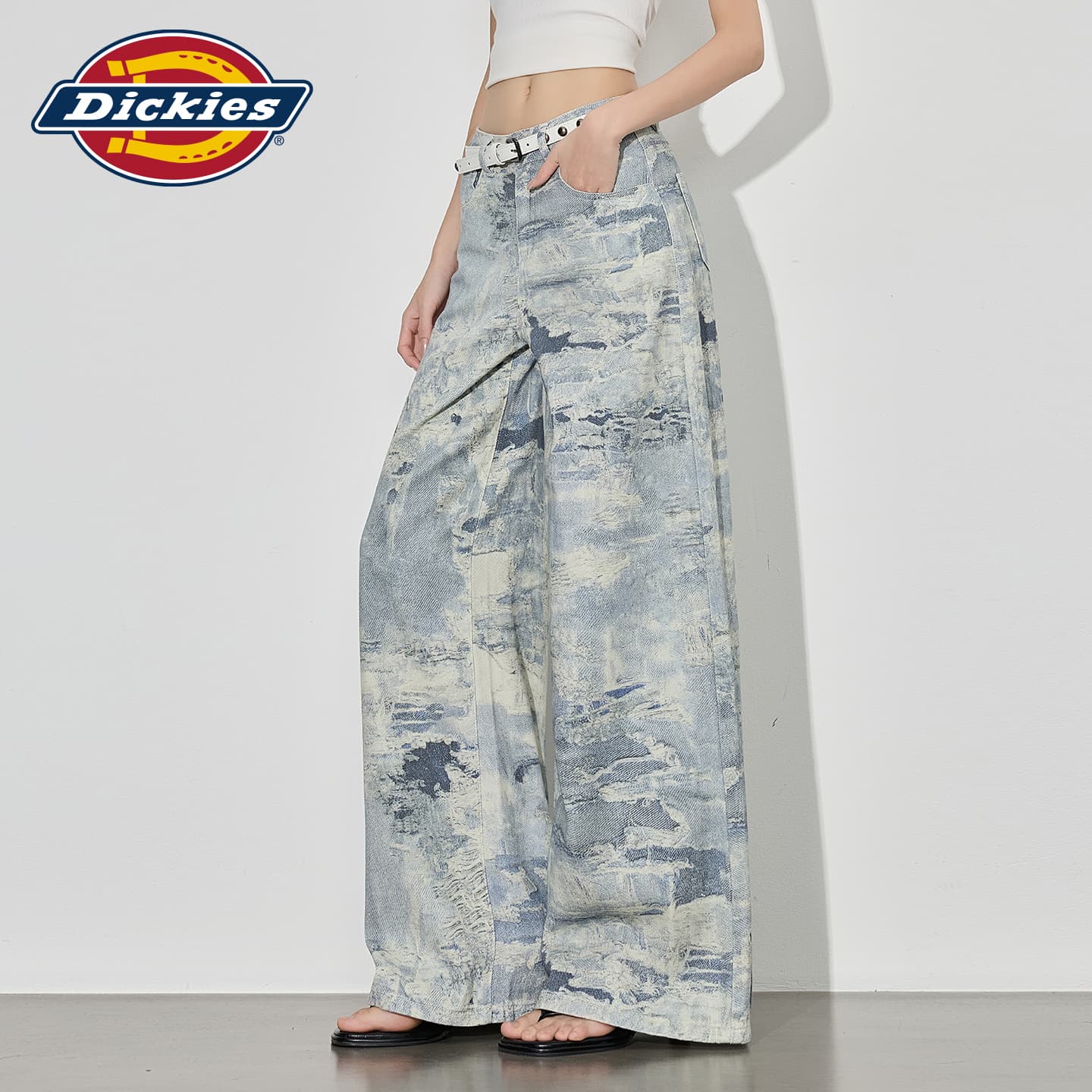 Джинсы Dickies Tie Dye Брюки Женские Джинсы - изображение 5
