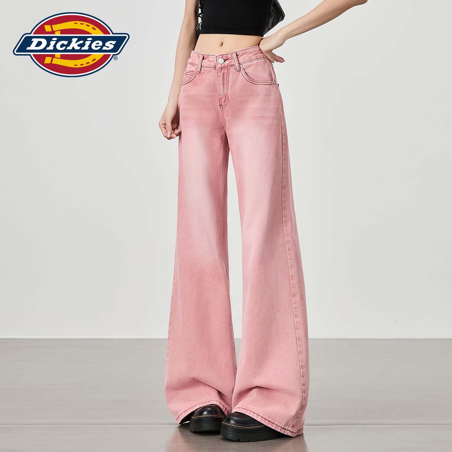 Джинсы Dickies Rainbow Pink Plus Women's Jeans Дикси Радужный Розовый Плюс Женские Джинсы - изображение 5