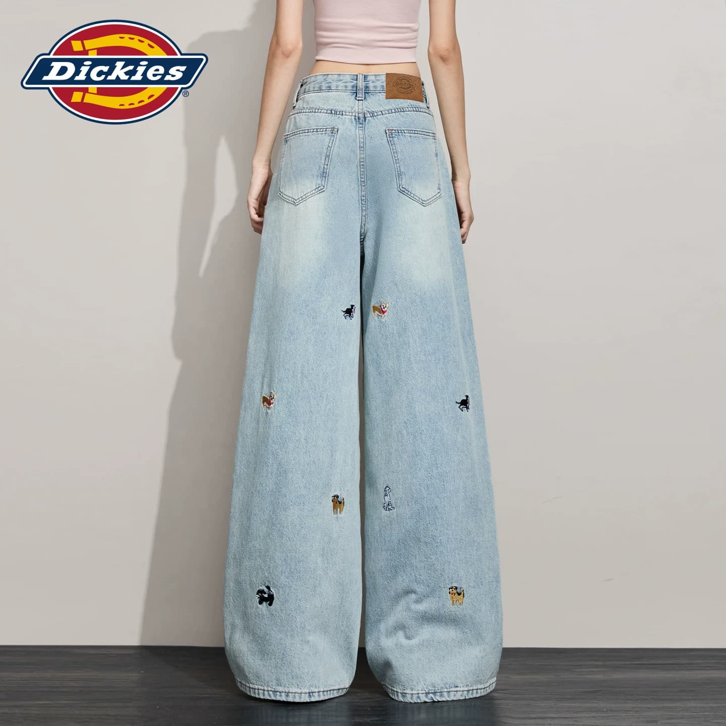 Джинсы dickies Винтажный синий Удлиненная длина Женские Джинсы - изображение 7