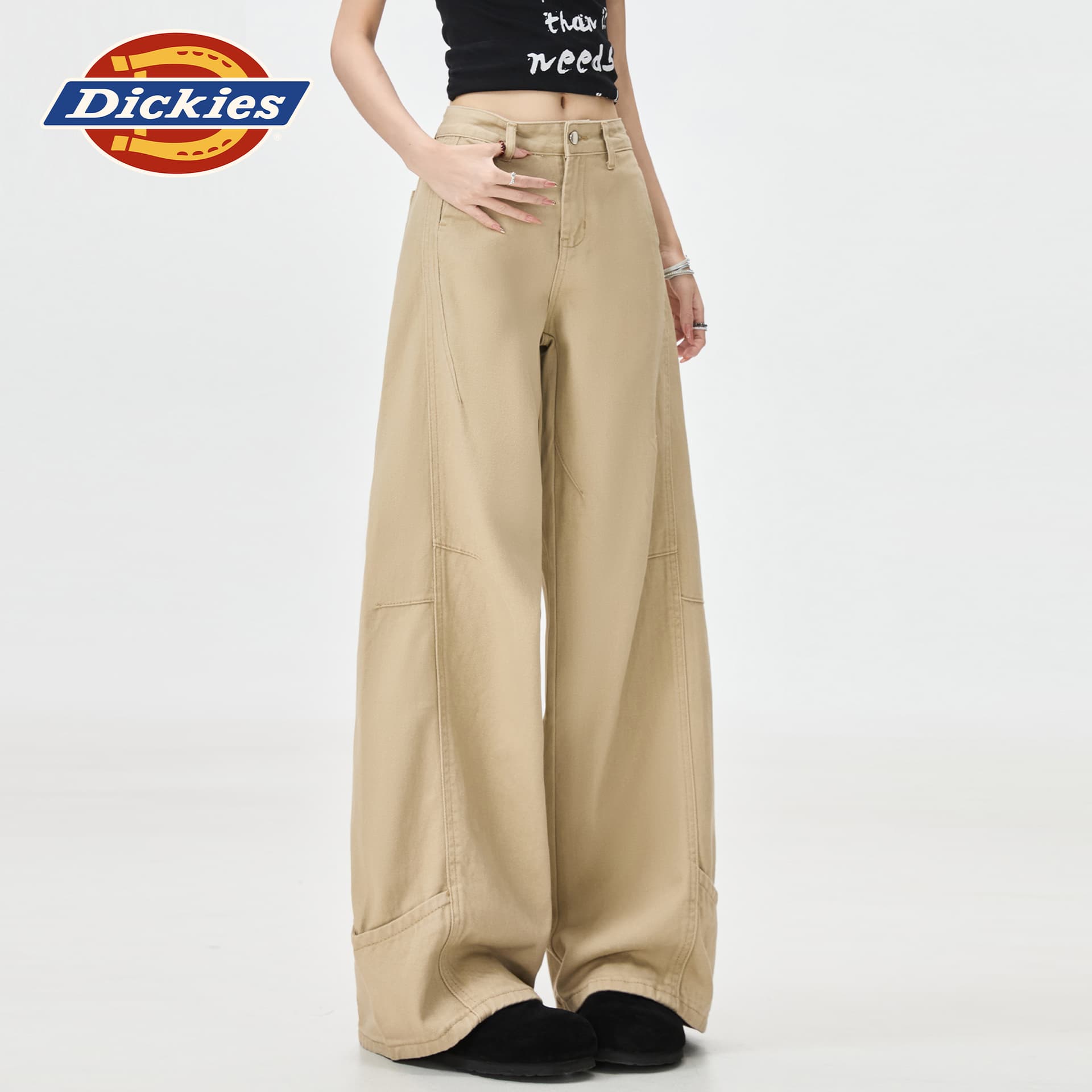 Джинсы dickies Хаки Удлиненная длина Женские Джинсы - изображение 6