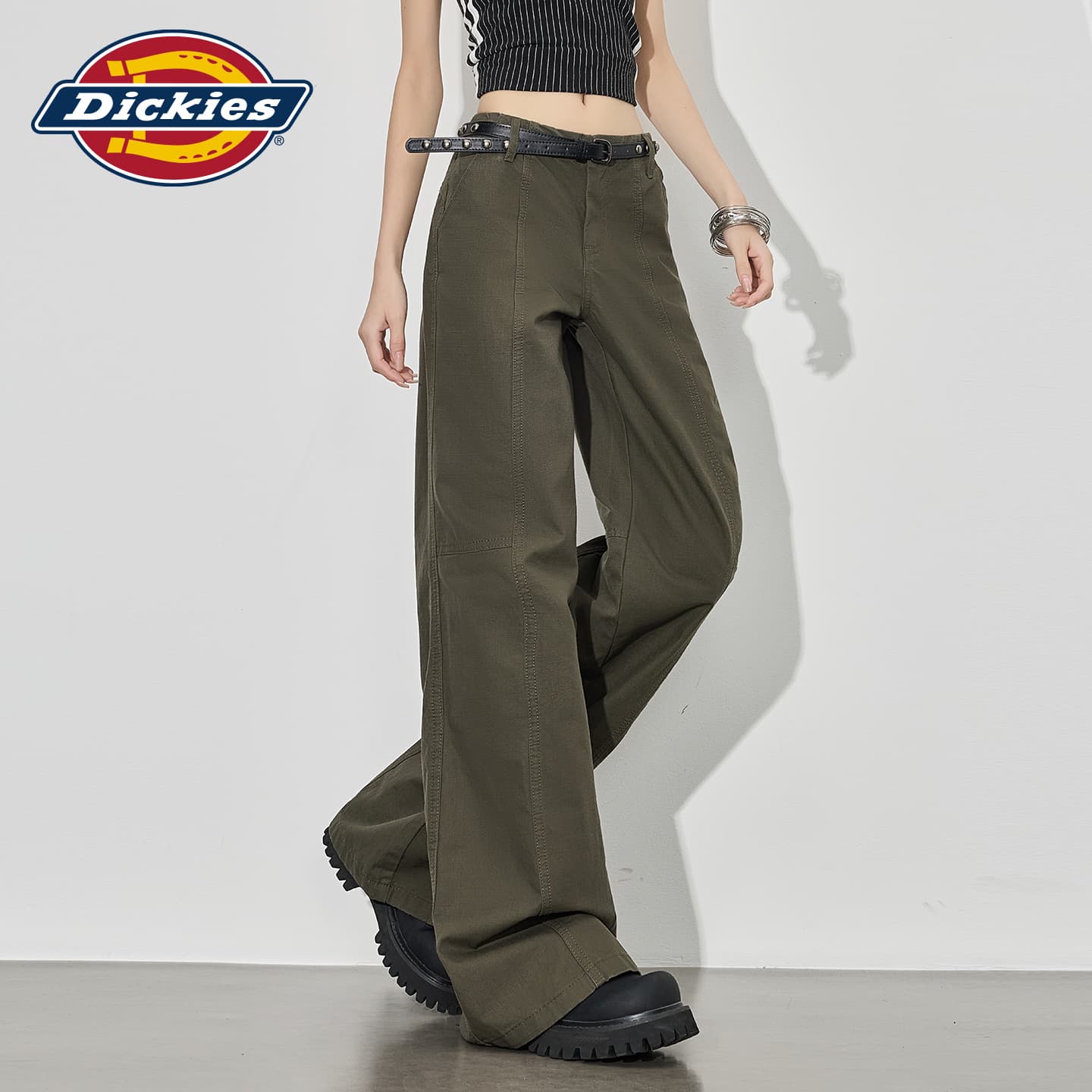 Штаны Dickies Army Green Pants Женские Повседневные Брюки - изображение 5