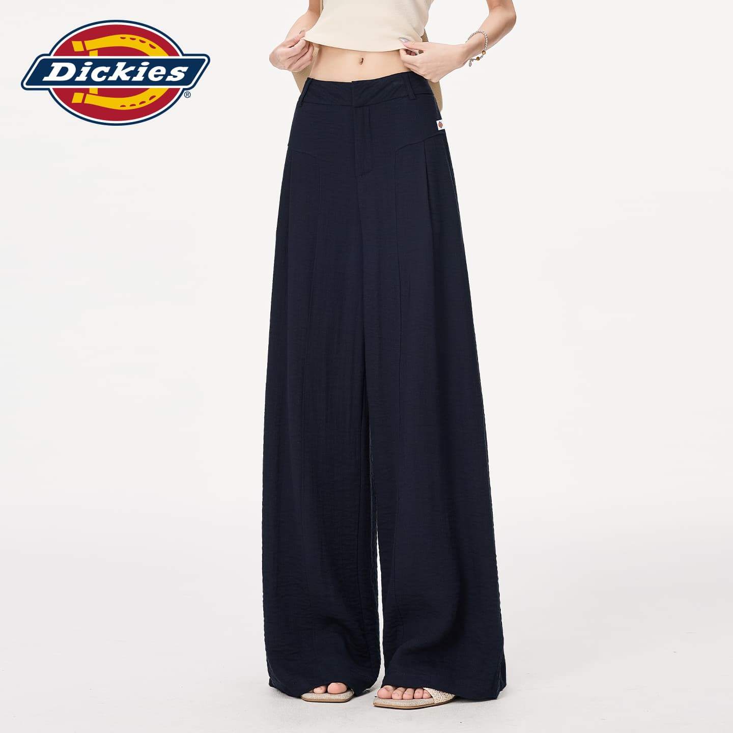 Штаны Dickies Темно-синие брюки длиной до щиколотки женские повседневные - изображение 4