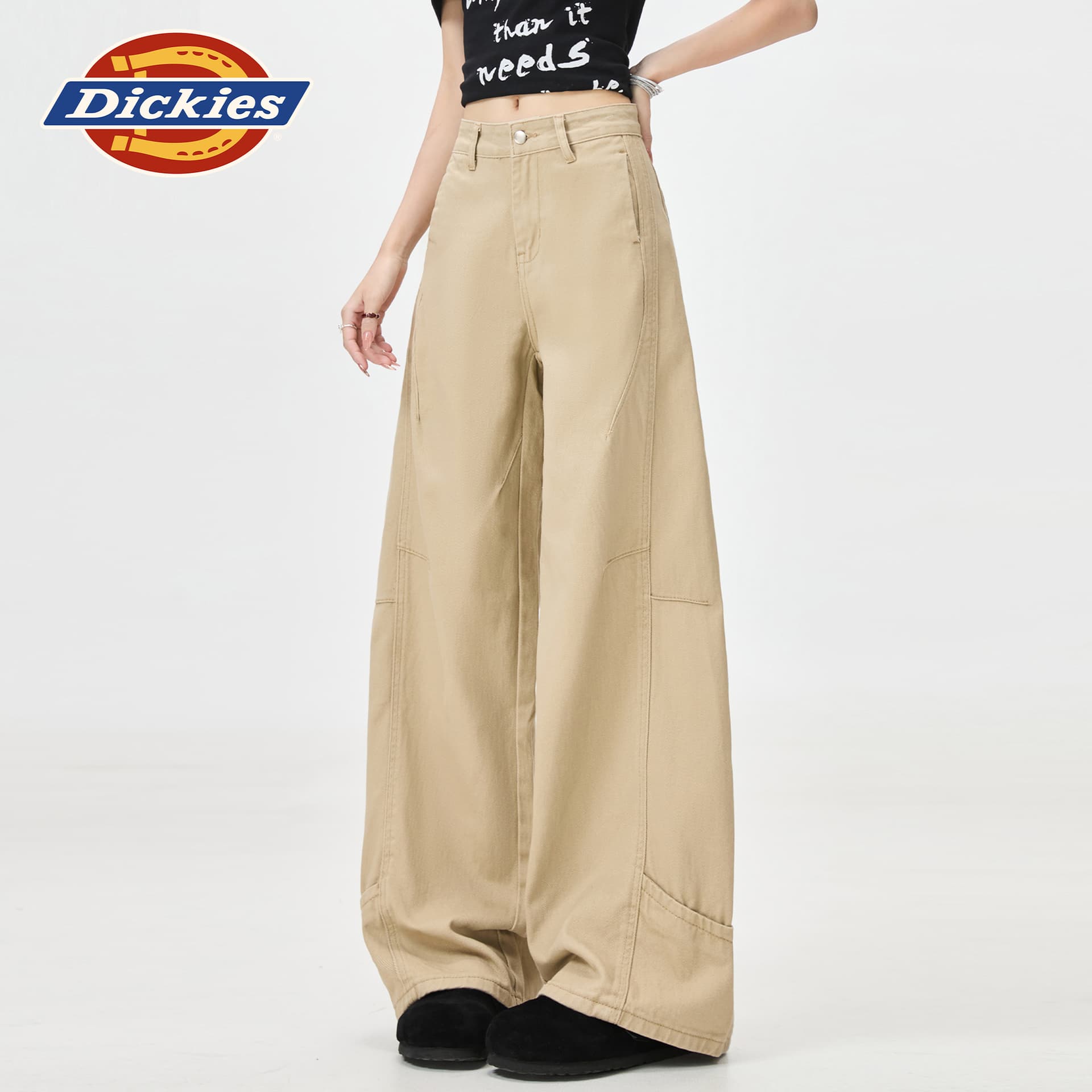 Джинсы dickies Хаки Удлиненная длина Женские Джинсы - изображение 5