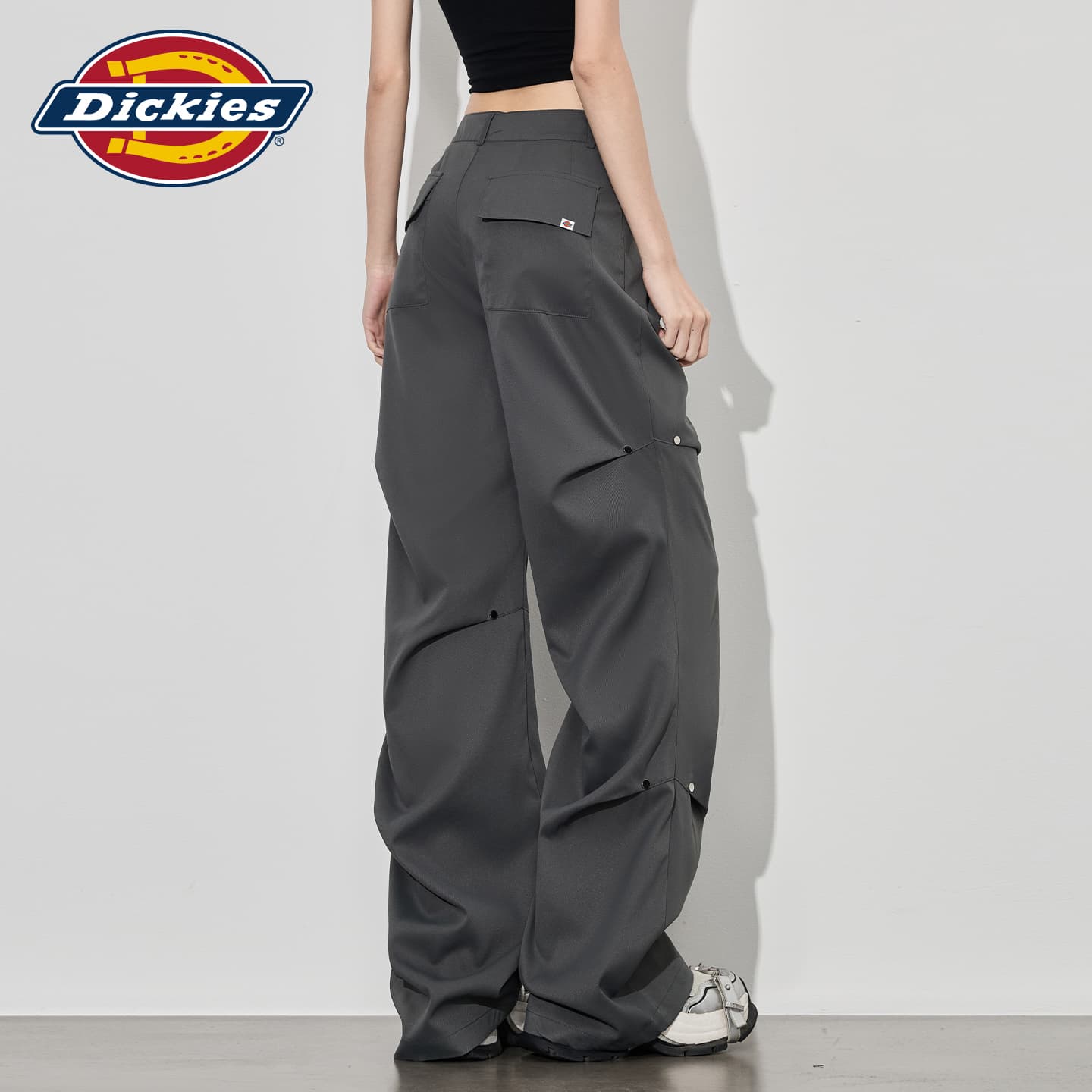 Штаны Dickies Серые Удлиненные Женские Повседневные Брюки - изображение 7