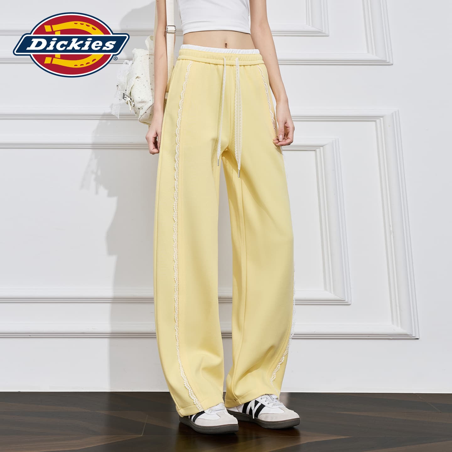 Штаны Dickies Желтые Маленькие Женские Повседневные Брюки - изображение 3