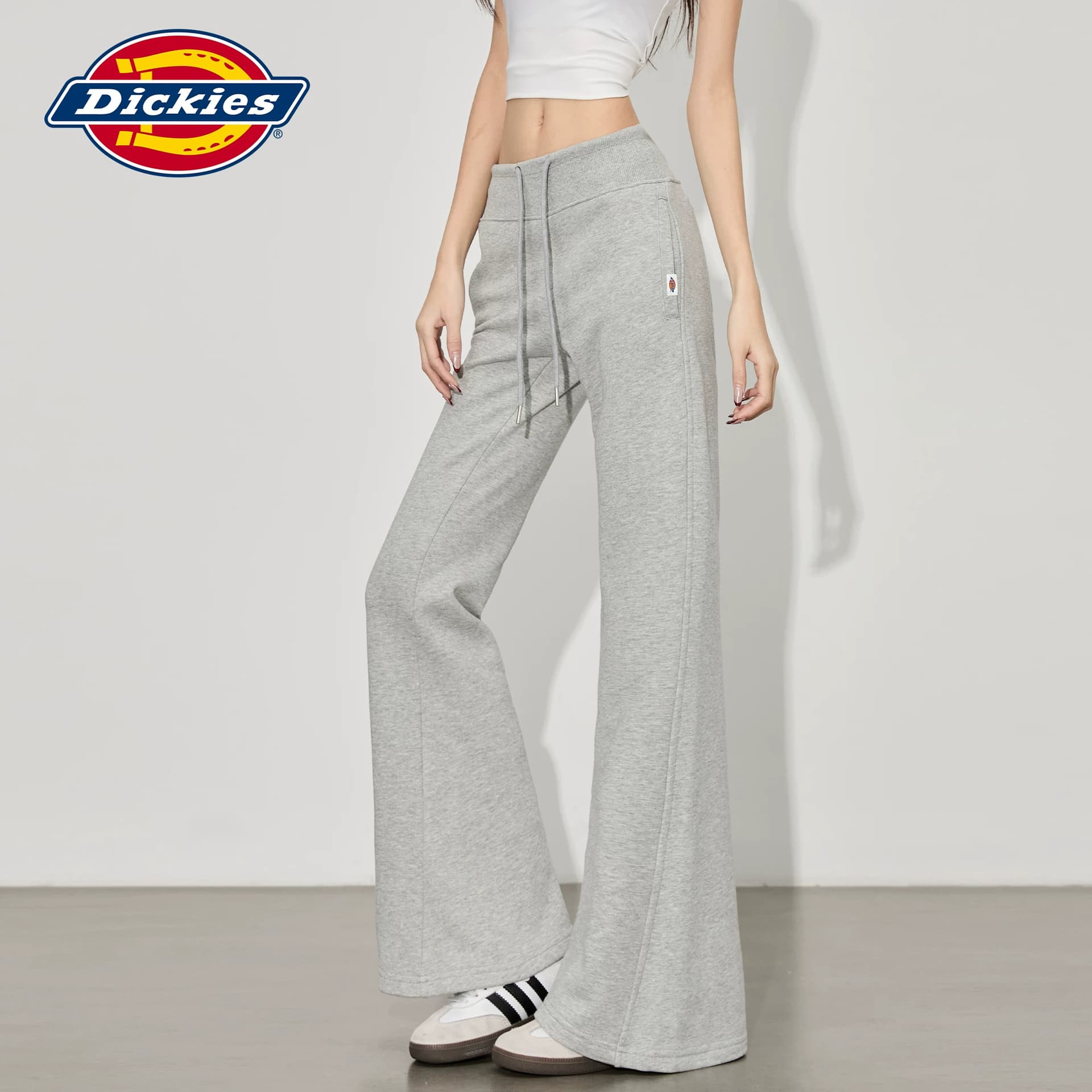 Штаны dickies Серый Удлиненная длина Женские Повседневные брюки - изображение 6