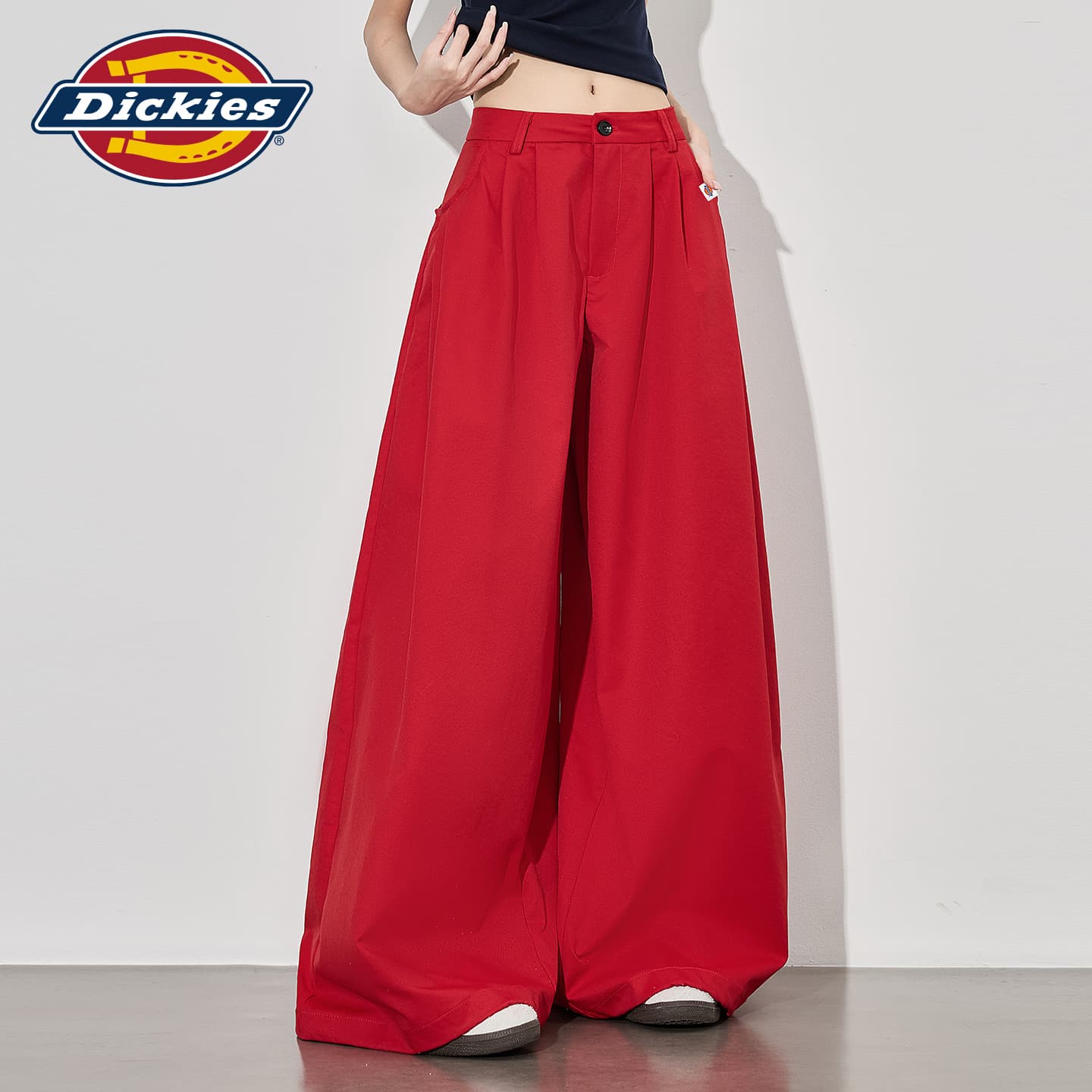 Штаны Dickies Red Women's Casual Pants Dickies Красный Женские Повседневные Брюки - изображение 3