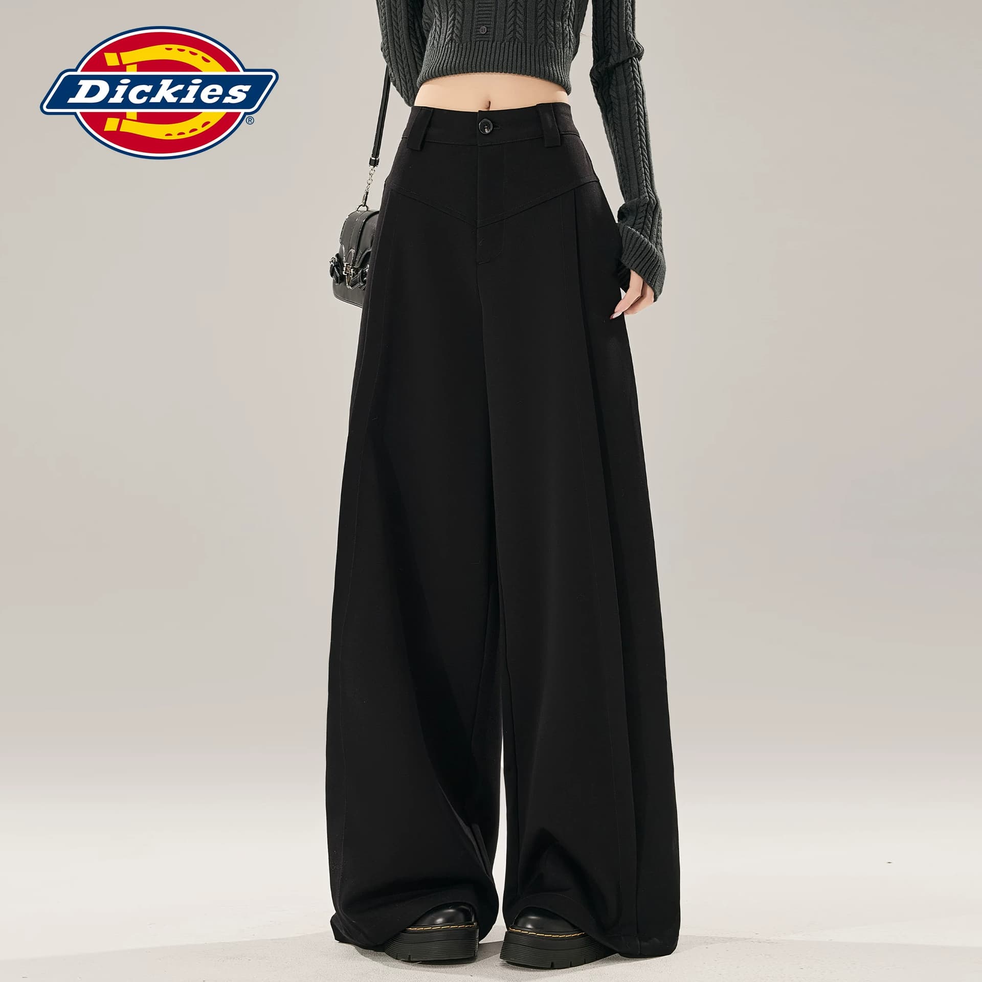 Штаны dickies Черный с увеличенной длиной Женские Повседневные брюки - изображение 4