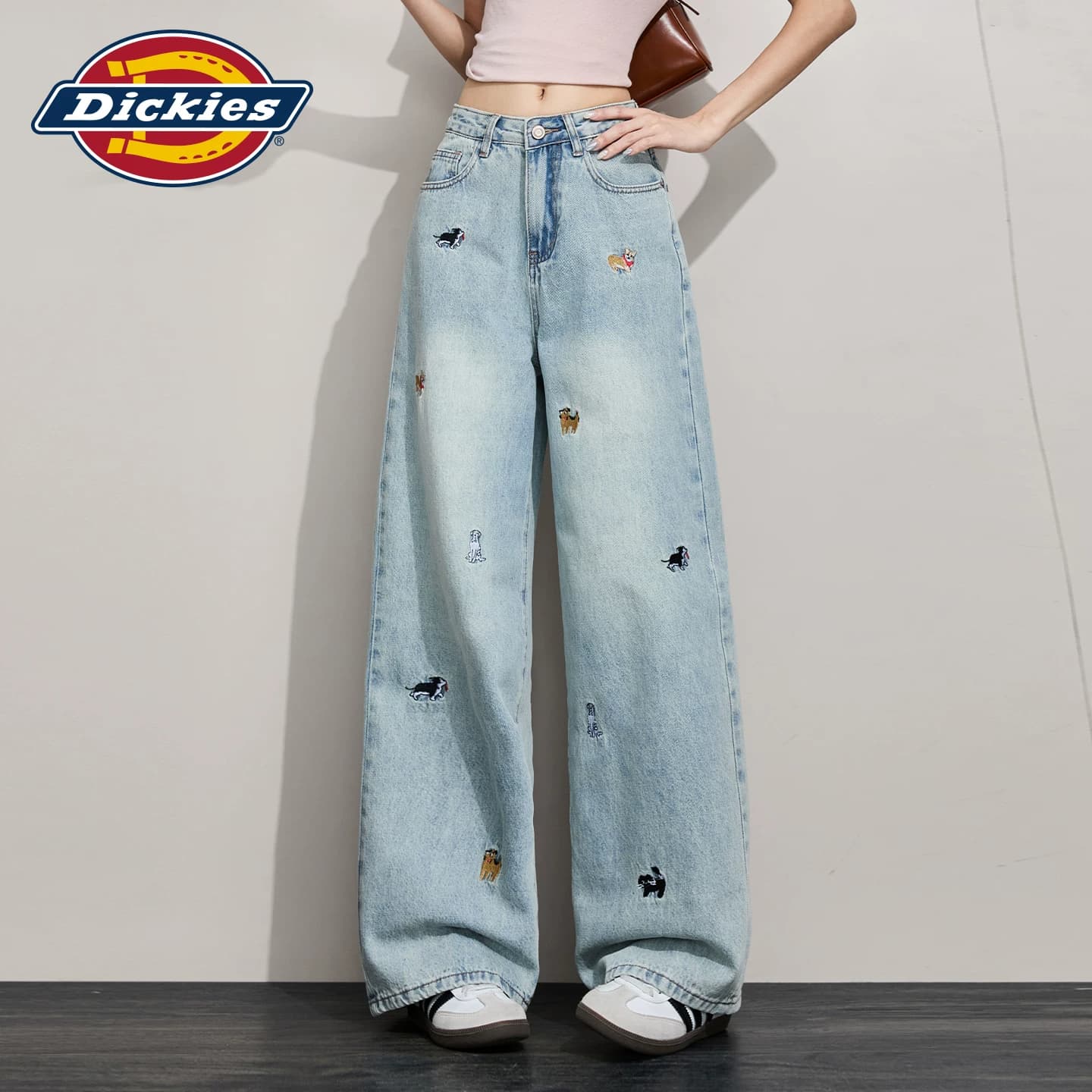 Джинсы dickies Винтажный синий Удлиненная длина Женские Джинсы - изображение 4