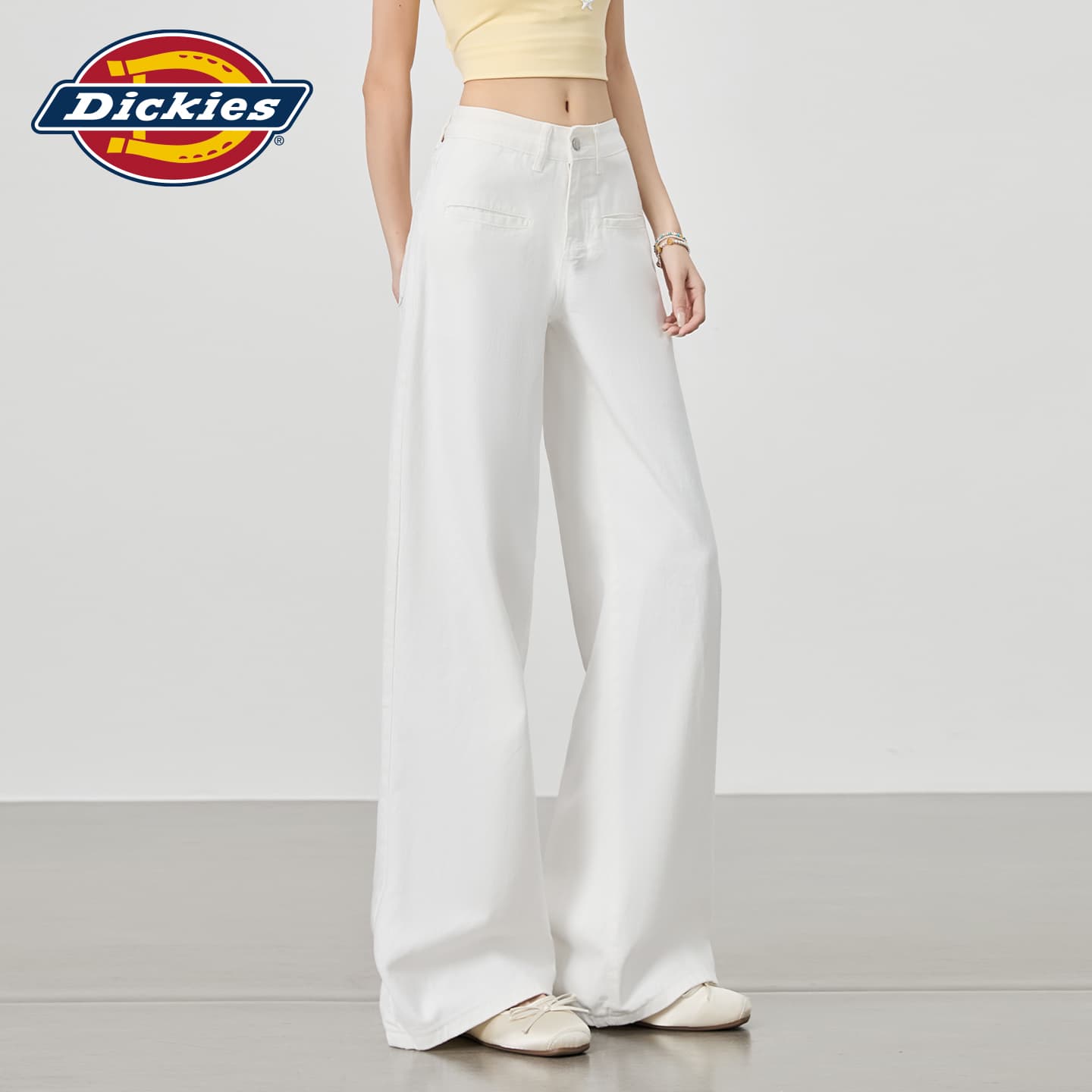 Джинсы Dickies Белые Удлиненные Женские Джинсы - изображение 5