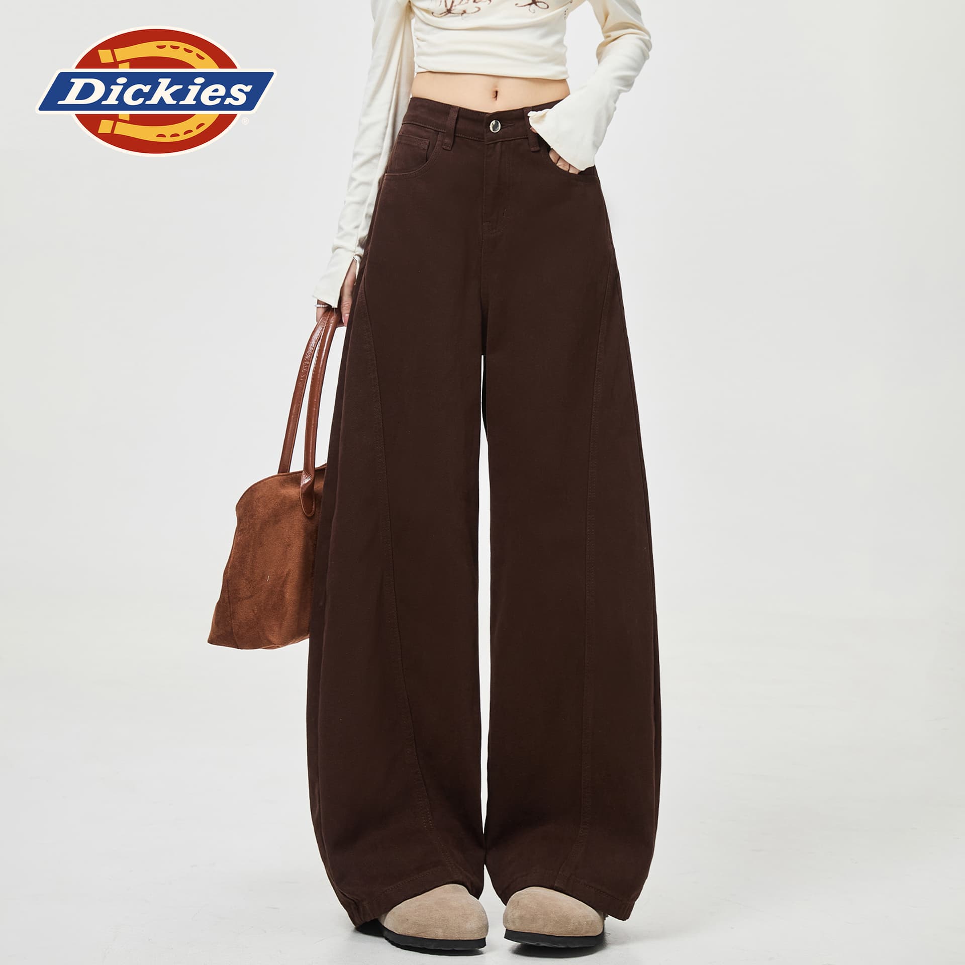 Джинсы dickies Кофе Брюки Женские Джинсы - изображение 4