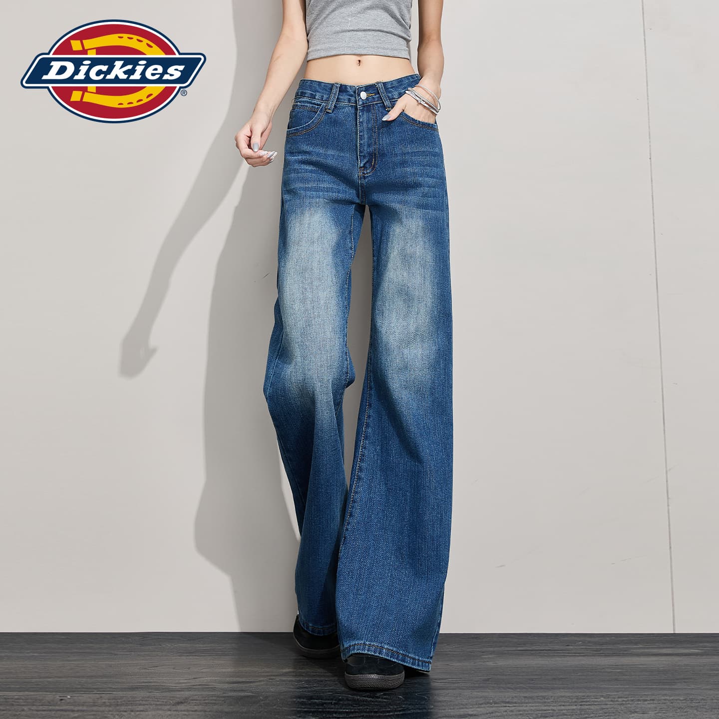 Джинсы Dickies Винтажные Синие Брюки Женские Джинсы - изображение 6