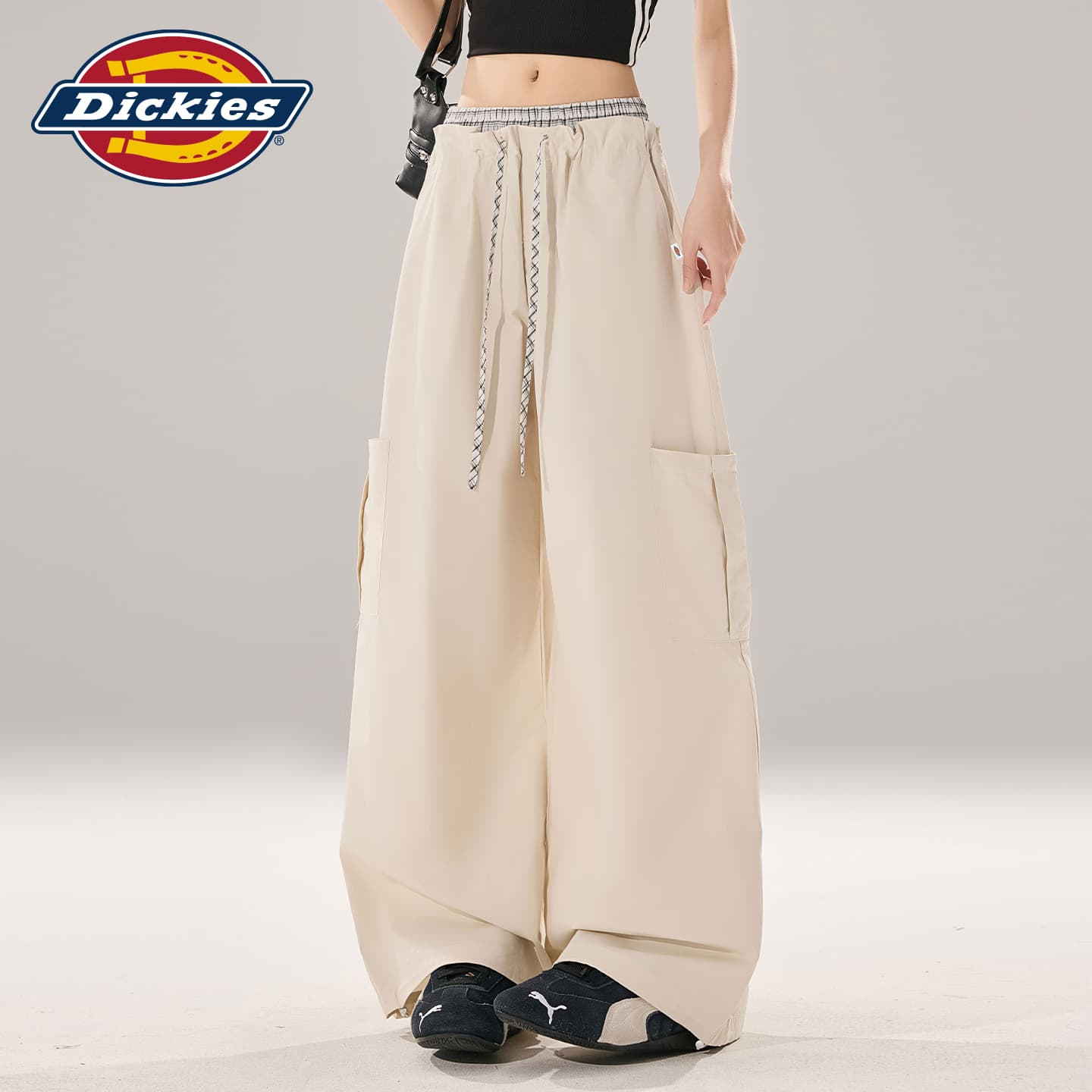 Штаны dickies Речно-каменный серый Брюки Женские Повседневные брюки - изображение 3