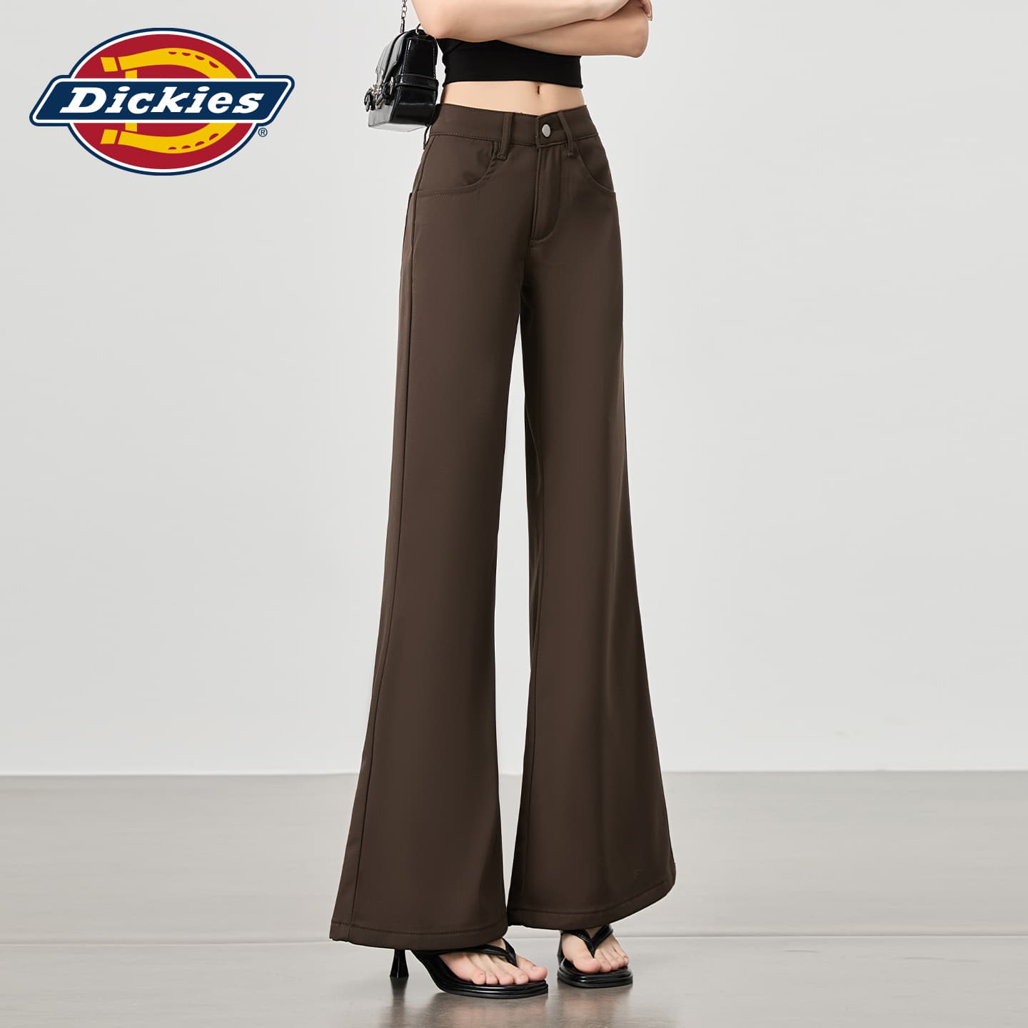 Штаны dickies Кофе Удлиненная длина Женские Повседневные брюки - изображение 6
