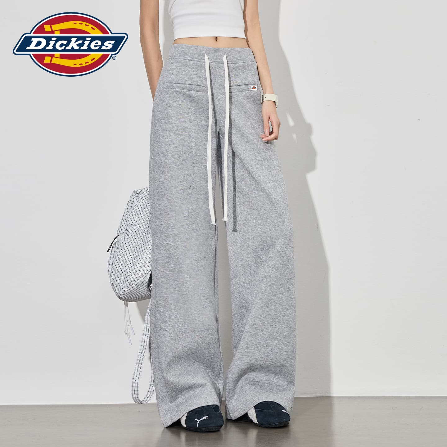 Штаны Dickies Серые Удлиненные Женские Повседневные Брюки - изображение 5