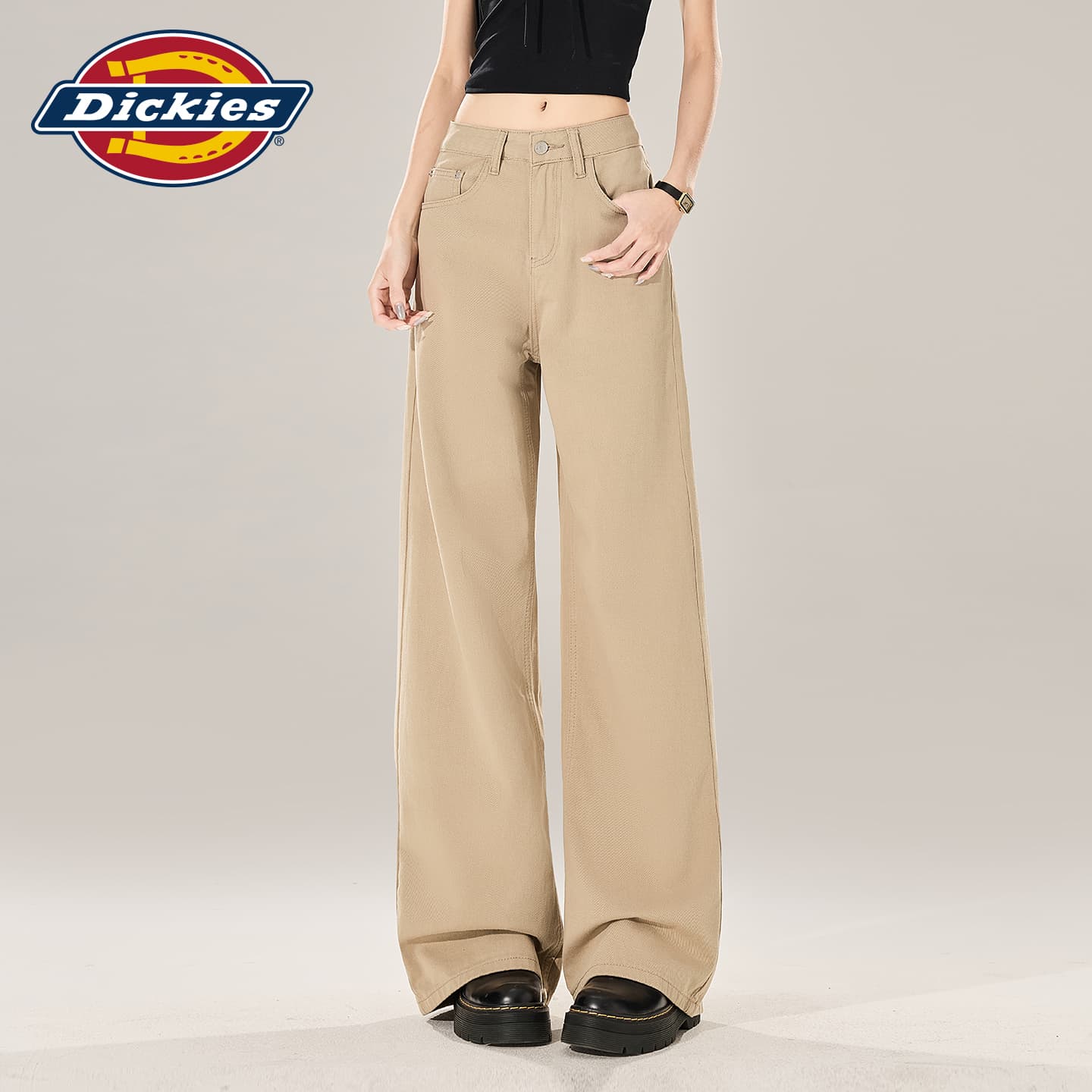 Джинсы Dickies Хаки Брюки Женские Джинсы - изображение 3