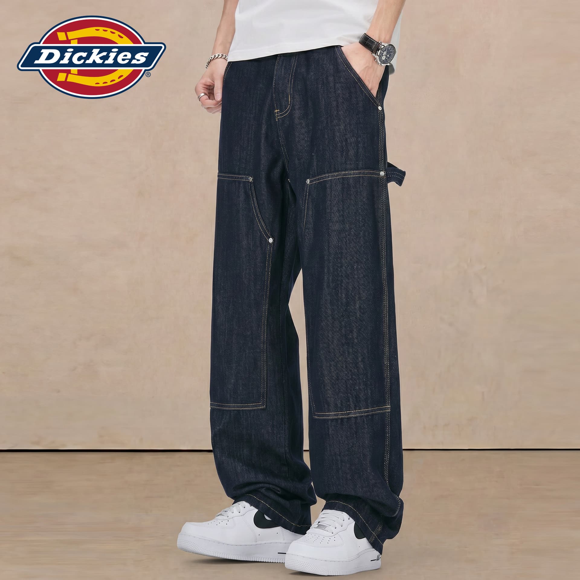 Штаны Dickies Темно-синий Унисекс Джинсы - изображение 3