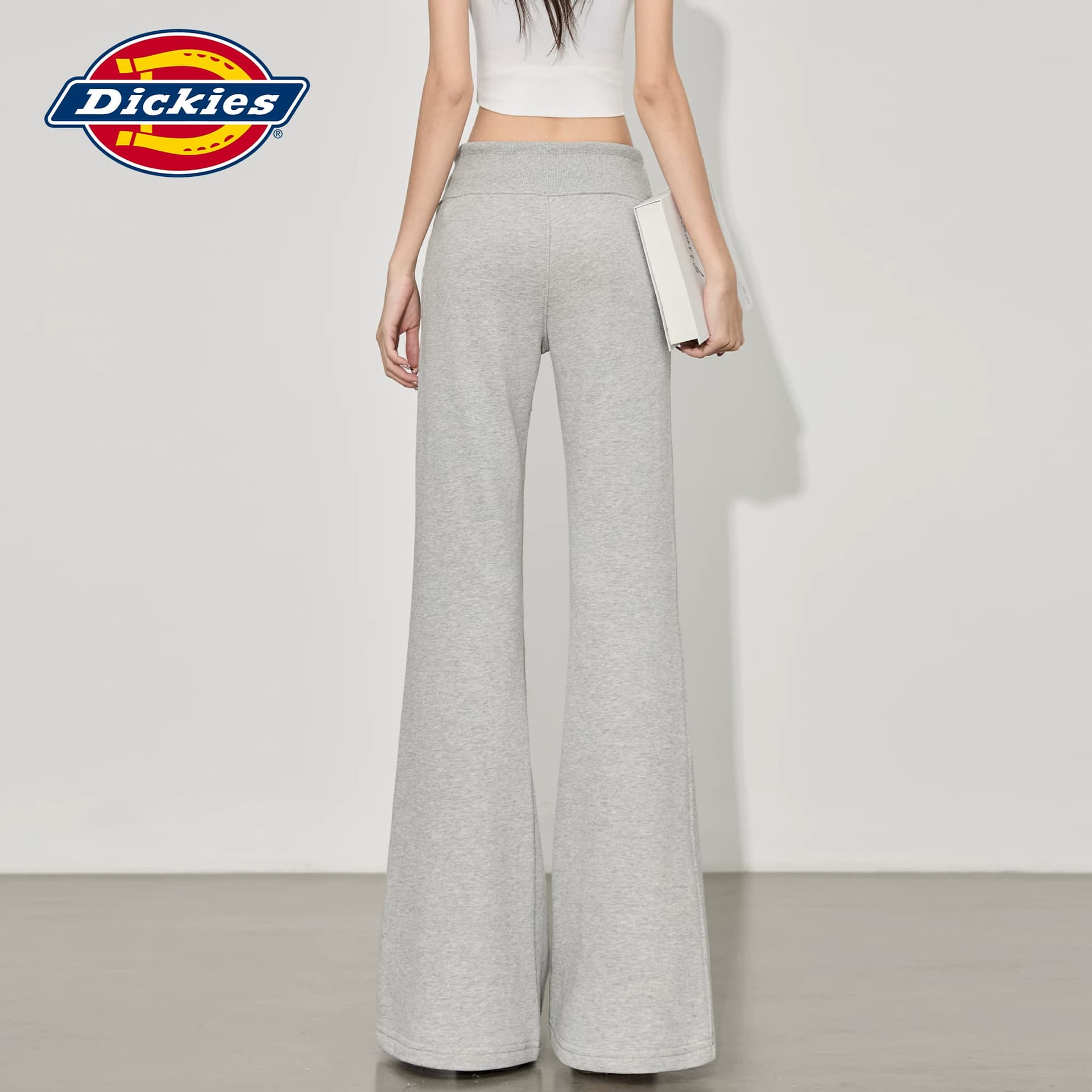 Штаны dickies Серый Удлиненная длина Женские Повседневные брюки - изображение 7